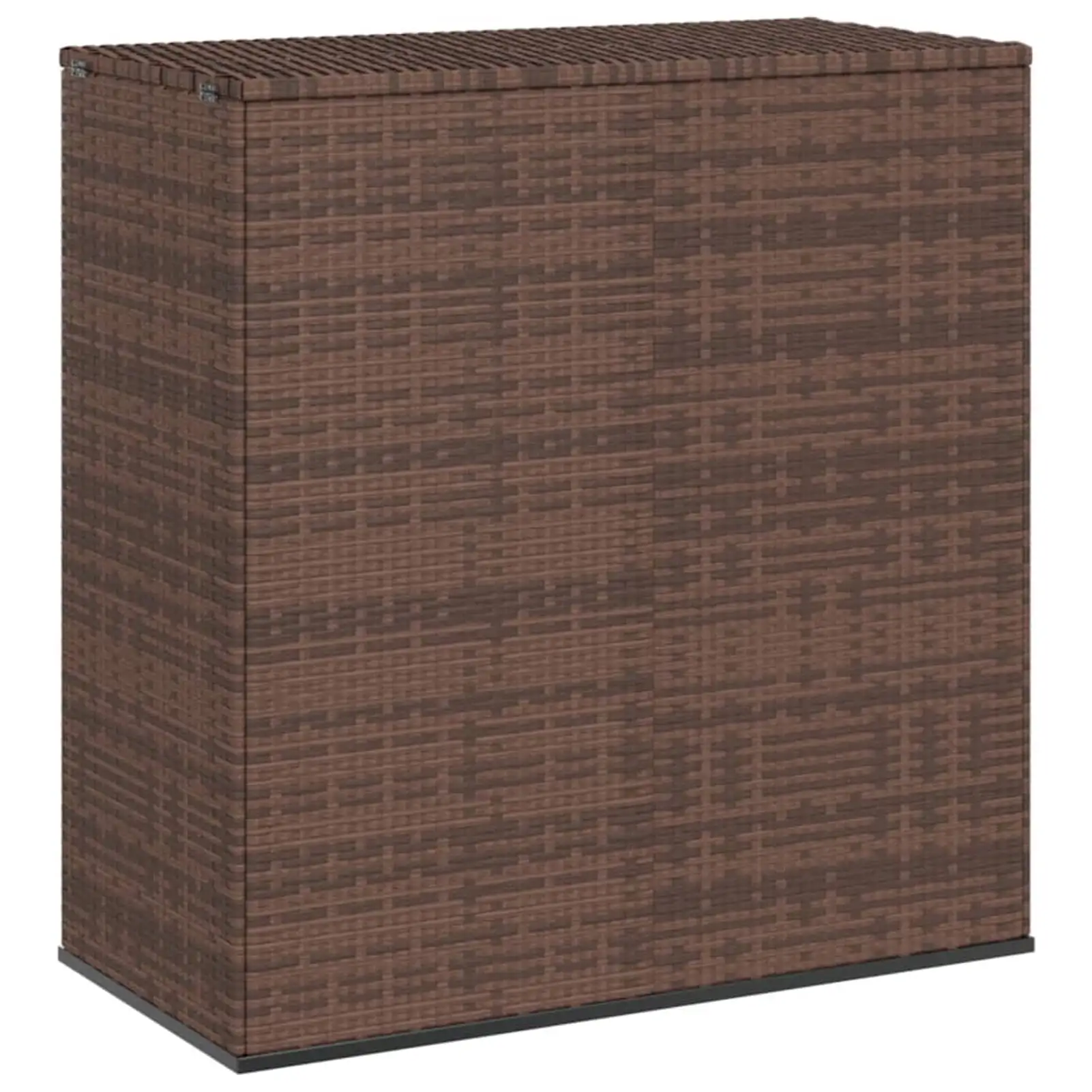 Andoer 39.4 x 19.3 x 40.7 Patio Cushion Box PE Rattan Brown