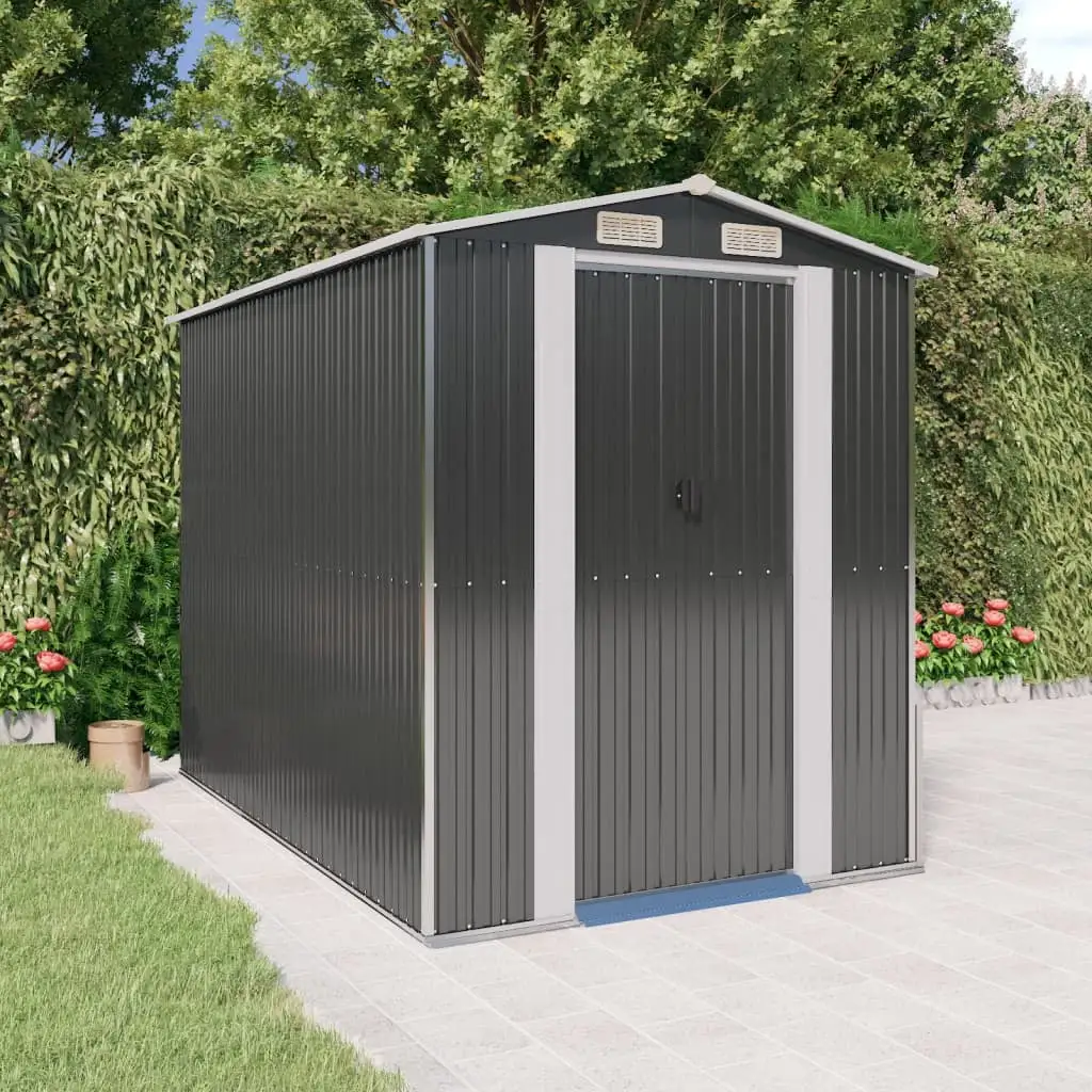 Andoer Garden Shed Anthracite 75.6x107.9x87.8 Galvanized Steel