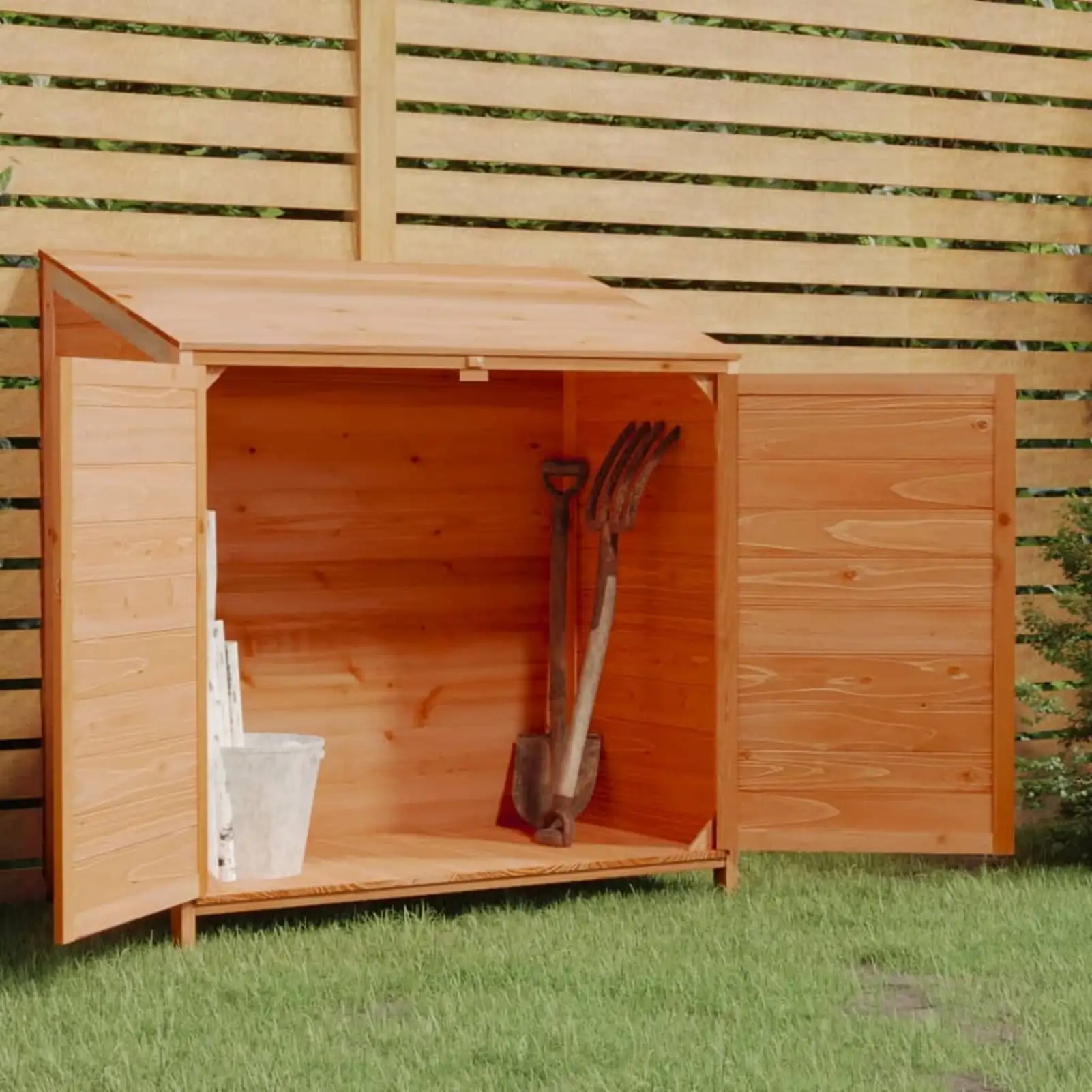 Andoer Garden Shed Brown 40.2x20.5x44.1 Solid Wood Fir