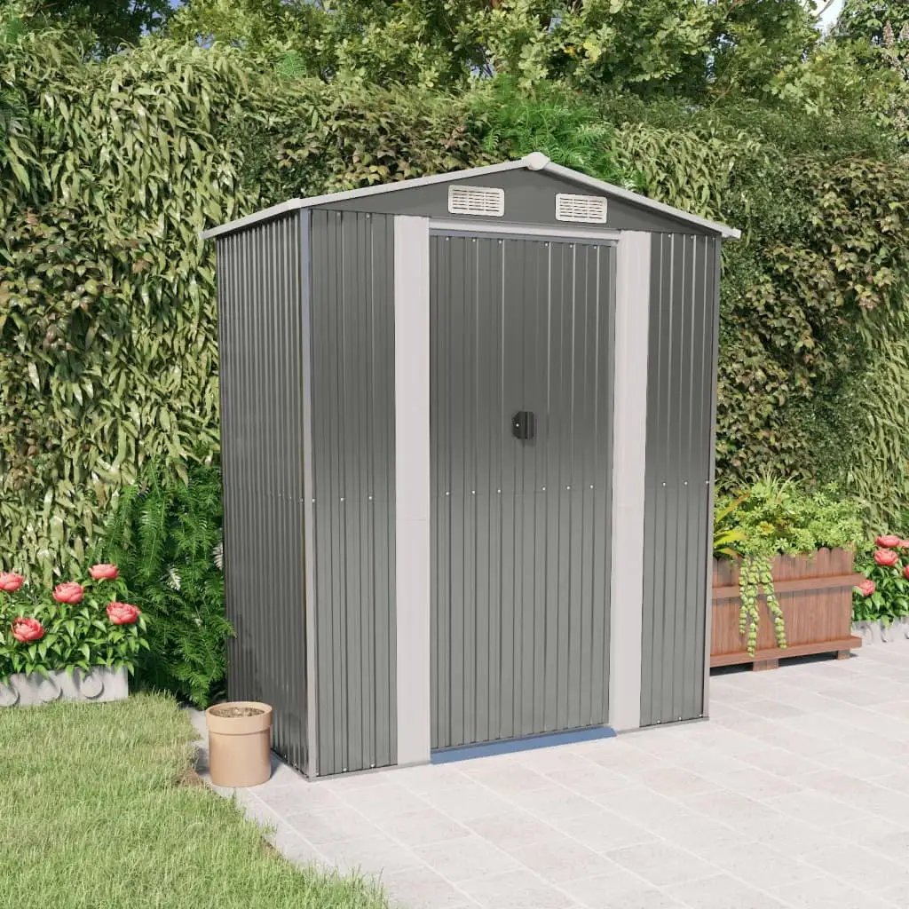 Andoer Garden Shed Gray 75.6x42.5x87.8 Galvanized Steel