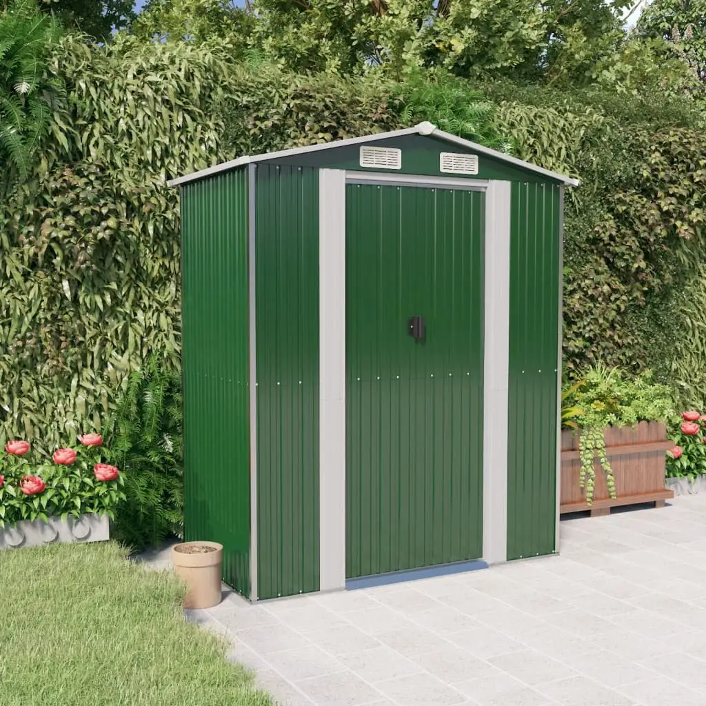 Andoer Garden Shed Green 75.6x42.5x87.8 Galvanized Steel