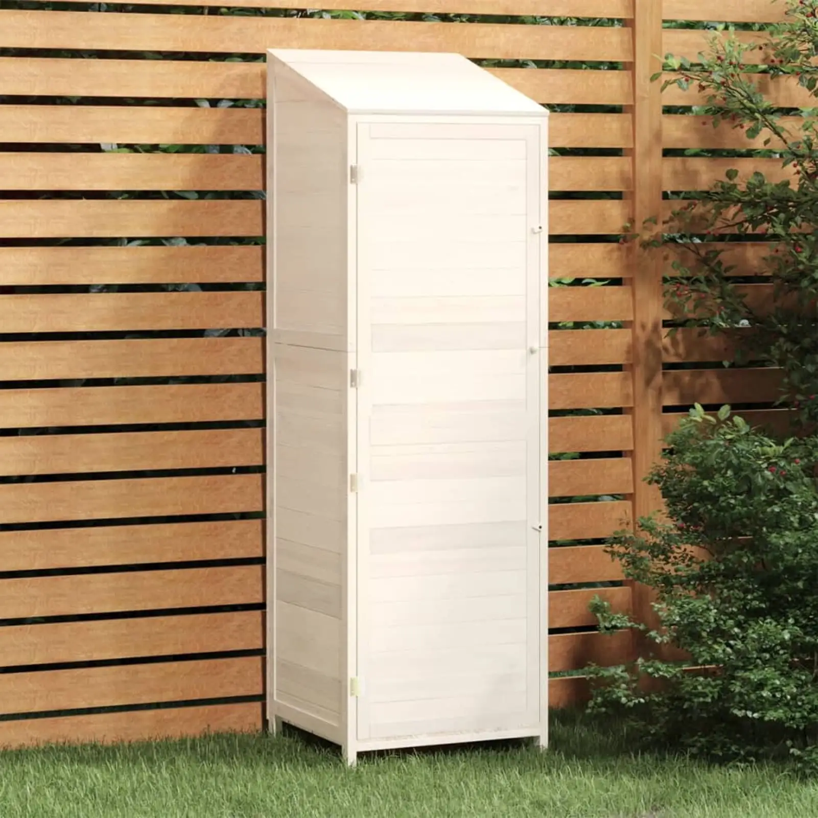 Andoer Garden Shed White 21.7x20.5x68.7 Solid Wood Fir