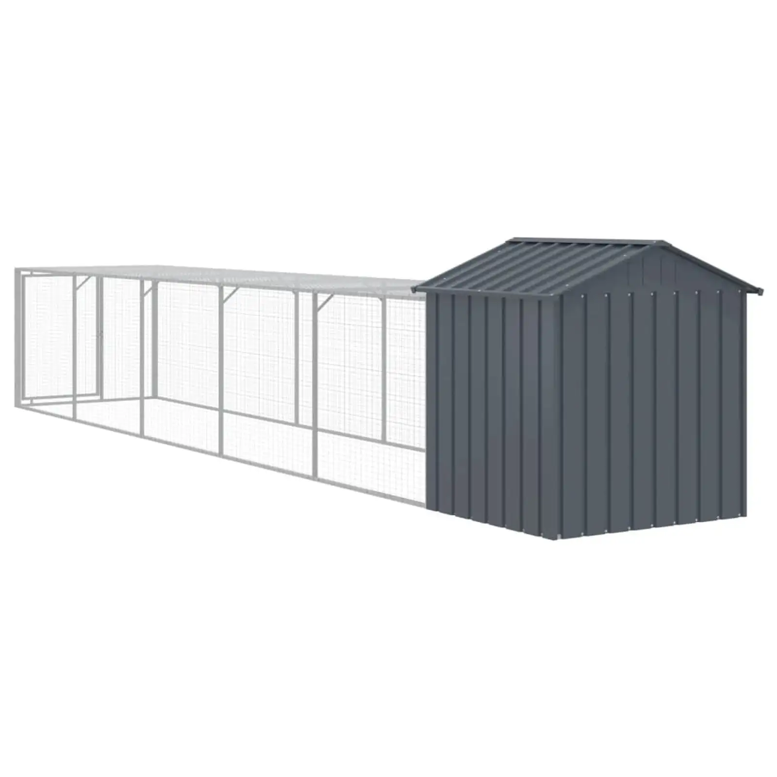 Andoer parcel.Chicken With RunMetal Run Hen Pen Duck Pen Duck46.1inx239.8inx48.4in Steel Chicken Metal Run Small X 48.4 Steel ChickenMetal Small Animals 46.1 X 239.8 X