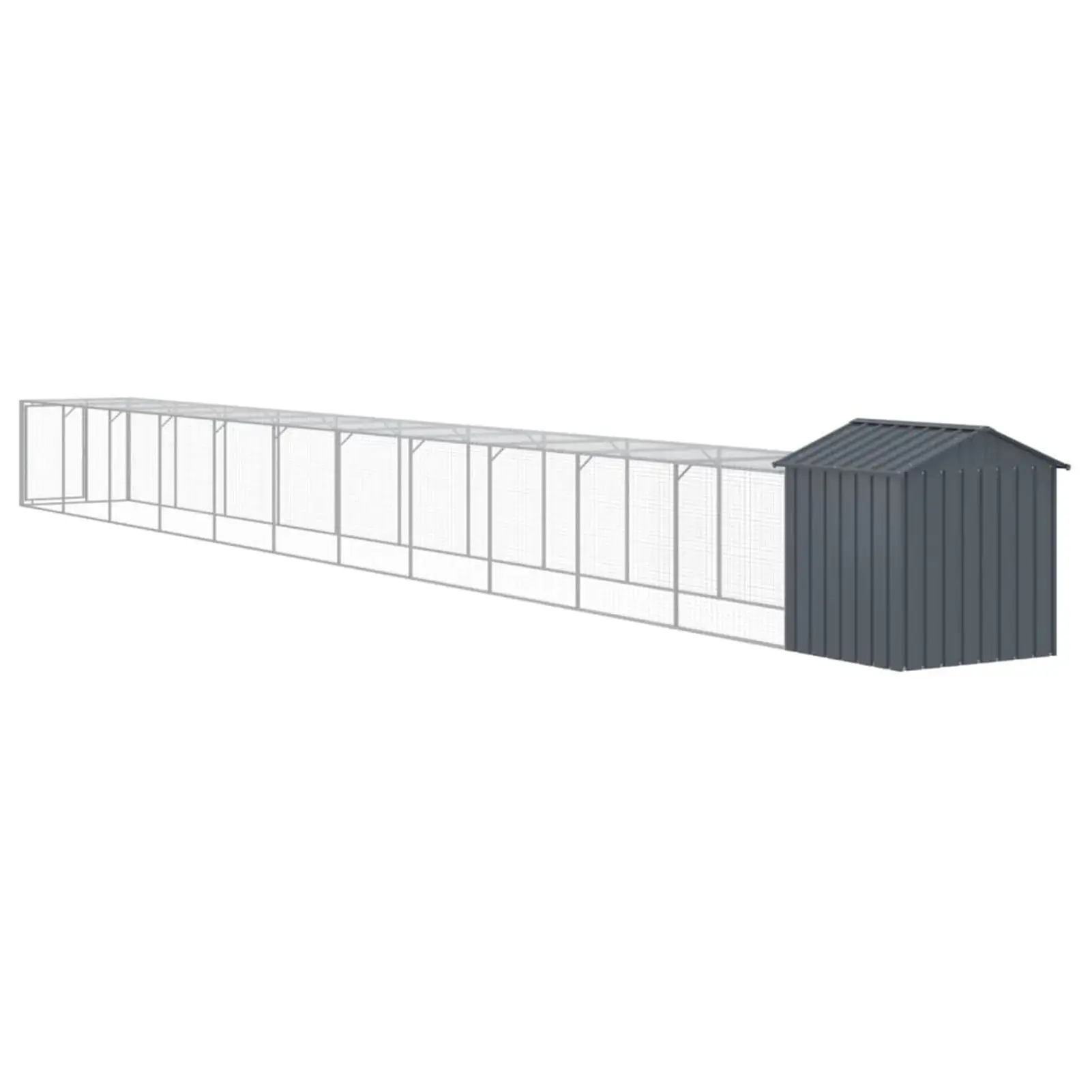 Andoer parcel.Chicken WithMetal Run Corral Steel 117x1220x123 Run 46.1x480.7x48.4 Steel ChickenMetal With Corral Steel Animals 46.1 X Small Animals 46.1 480.7 X 48.4 Vidaxl