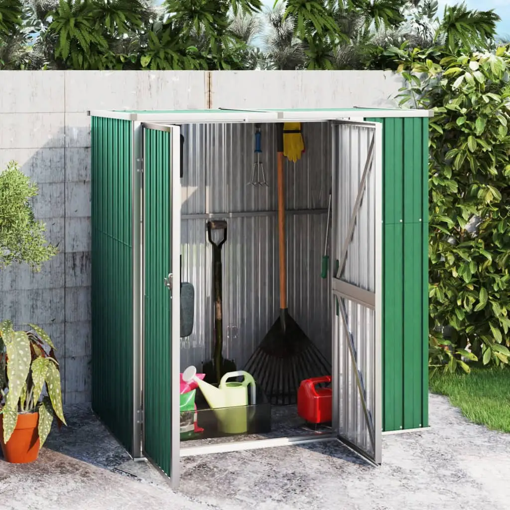 Andoer parcel.Shed Tool Shed Patio Lawn Shed With Door Metal Shed 63.4x35x63.4 Steel Tool Cabinet Tool Door Steel Furniture Keketa Vidaxl Rewis