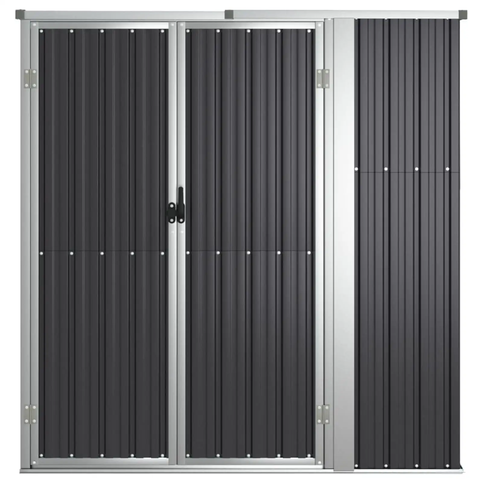 Andoer parcel.X 35 X Shed Shed With Door Metal Shed 63.4 X 35 Tool Shed Tool 35 X 63.4 Patio Lawn Small Shed Door Steel D X H) 63.4 Inches (w Vidaxl Inches (w X (w X D