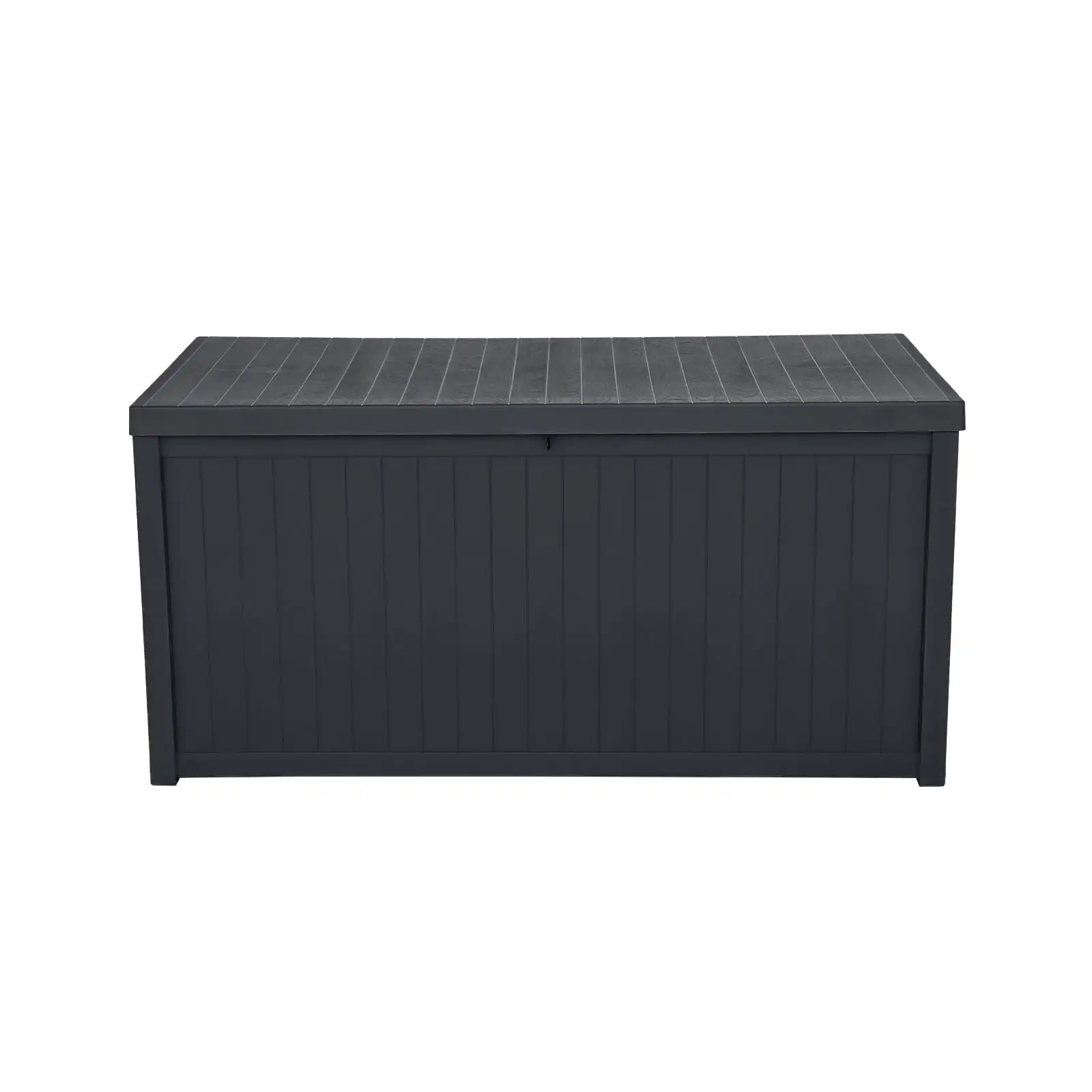 Anvazise 113gal 430L Outdoor Garden Plastic Storage Deck Box Chest Tools Cushions Toys Lockable Seat Waterproof