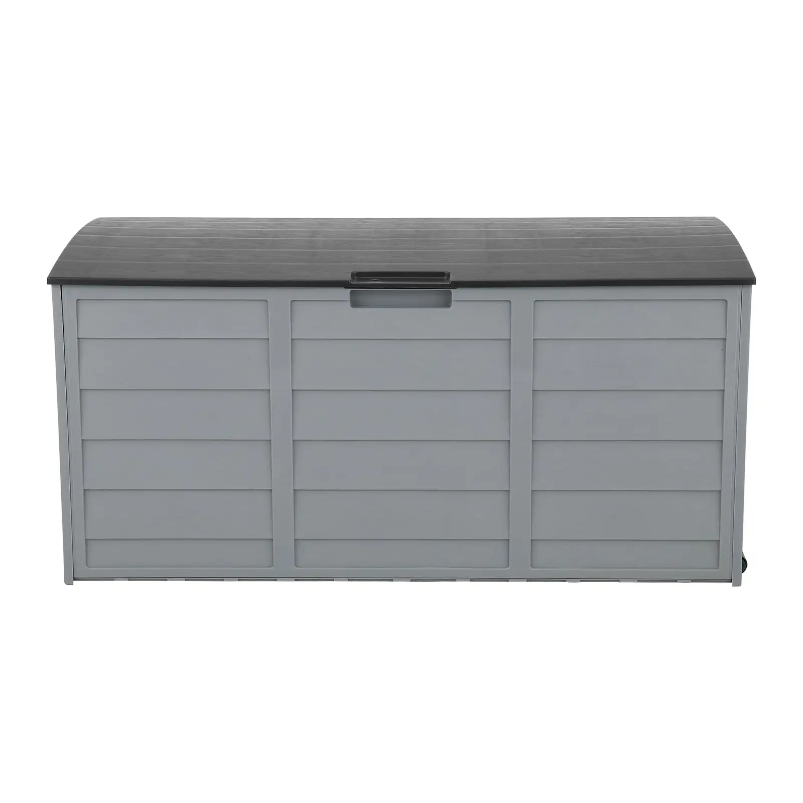 Anvazise 75gal 260L Outdoor Garden Plastic Storage Deck Box Chest Tools Cushions Toys Lockable Seat