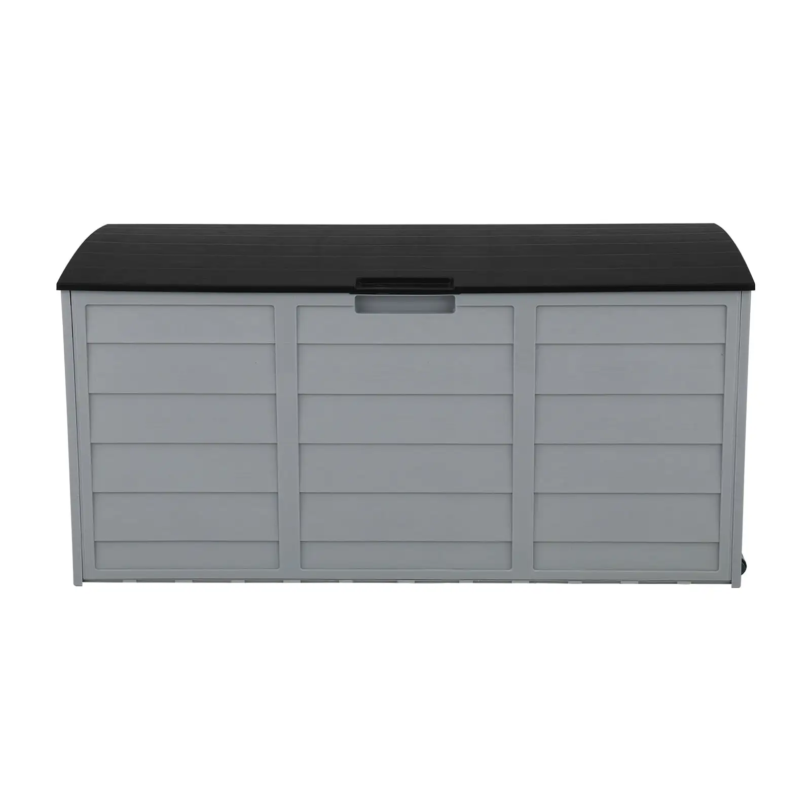 Anvazise 75gal 260L Outdoor Garden Plastic Storage Deck Box Chest Tools Cushions Toys Lockable Seat