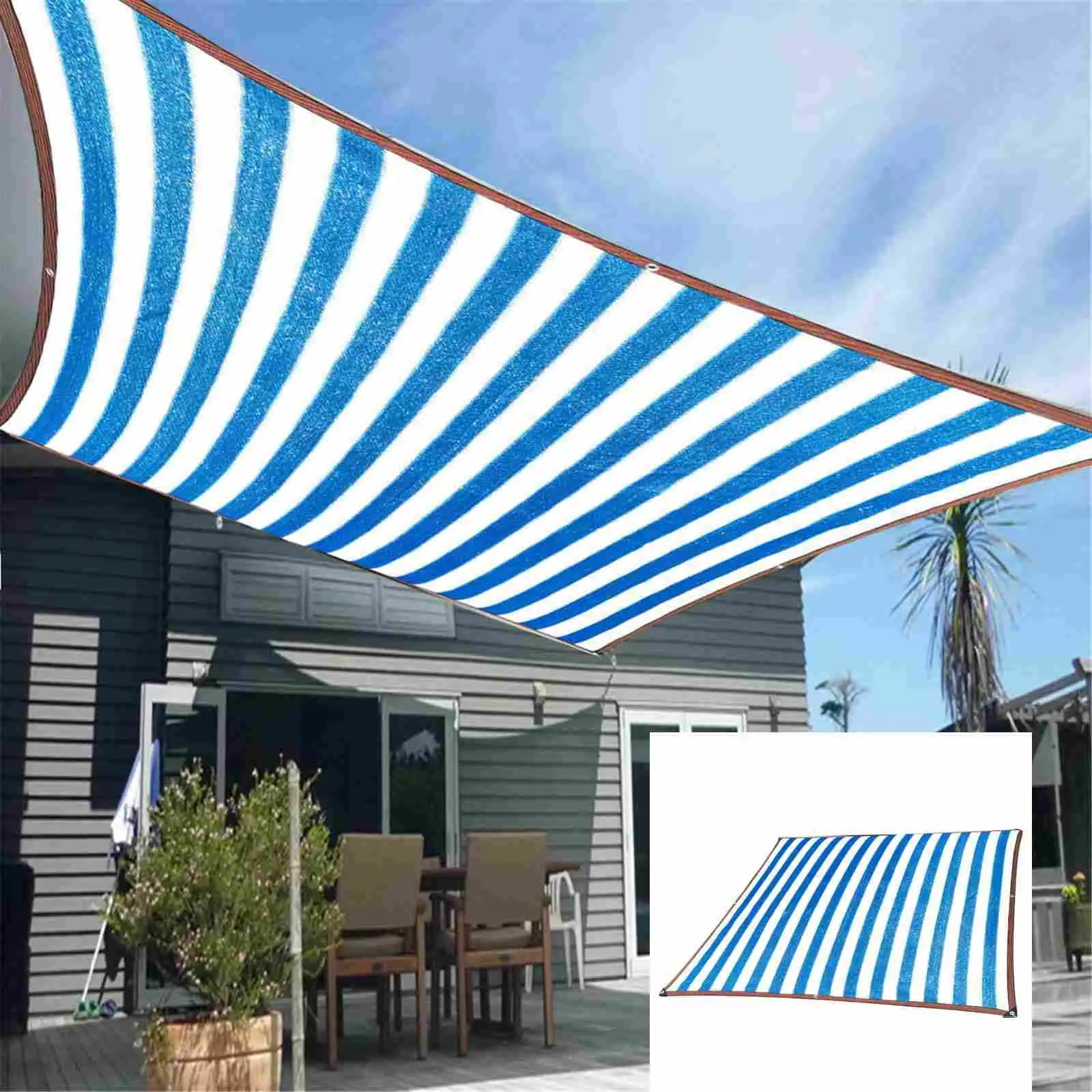 Apartment Essentials on Clearance Outdoor Sunny Shade Cloth Pergola and Backyard Patio Sunshade with Protection Heat Reinforced Grommets 2024 Hot Selling