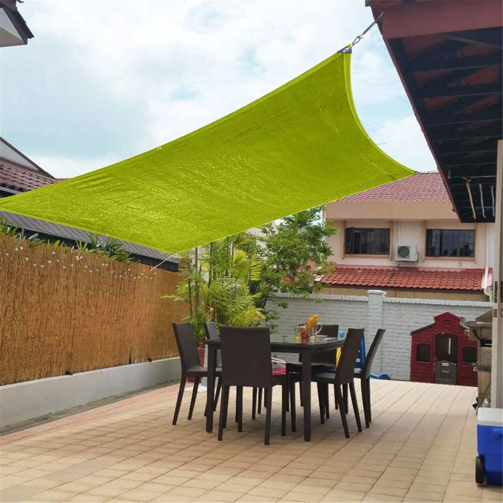 Apmemiss Clearance Outdoor Sunny Shade Cloth. Pergola. and Backyard Patio Sunshade with Protection. Heat Material. Reinforced Grommets(Light Green) Room Decor