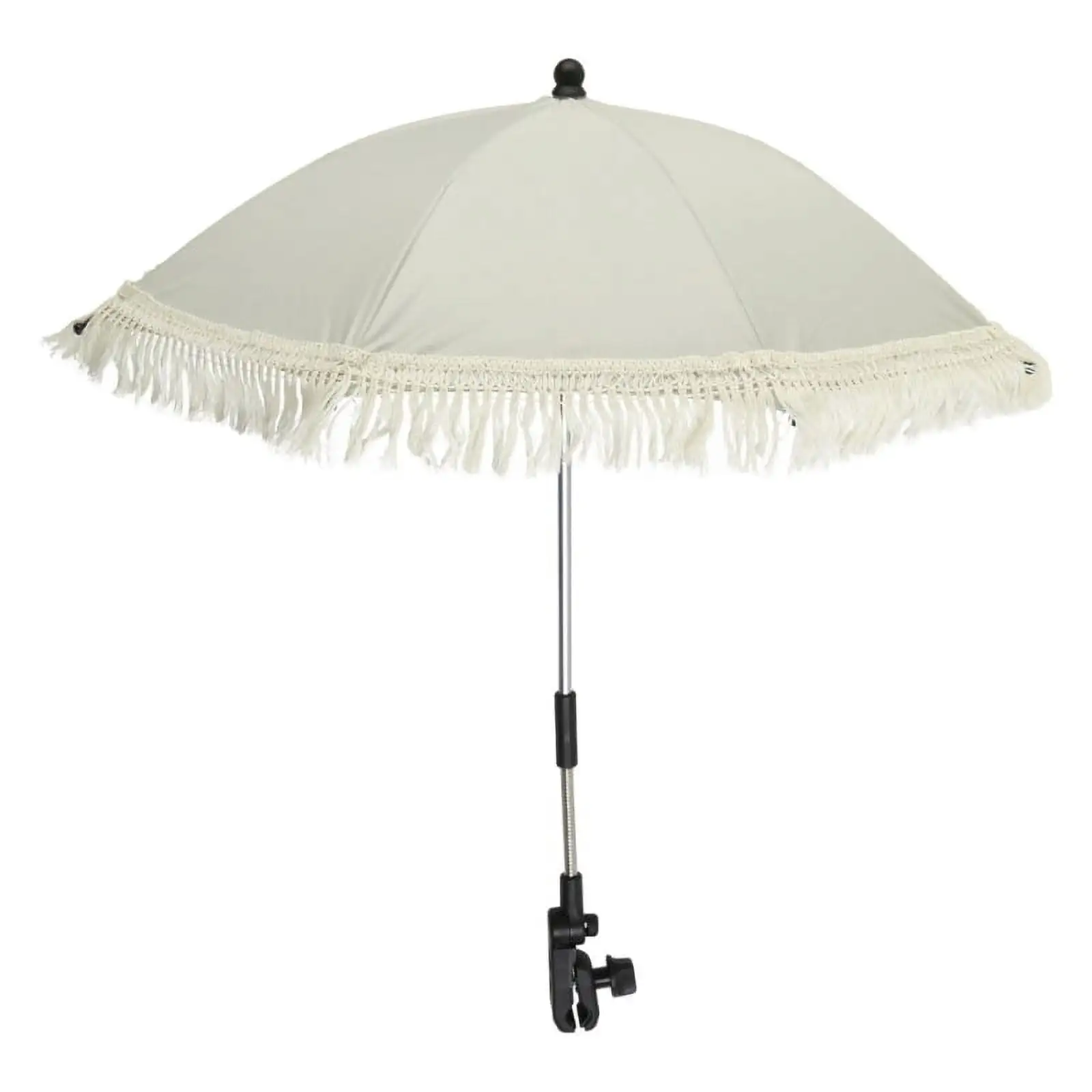 Apooke Kids Photography Props Bohemian Tassels Children Outdoor Stroller Sun Shade Umbrellas Beaches UV Protections Umbrella