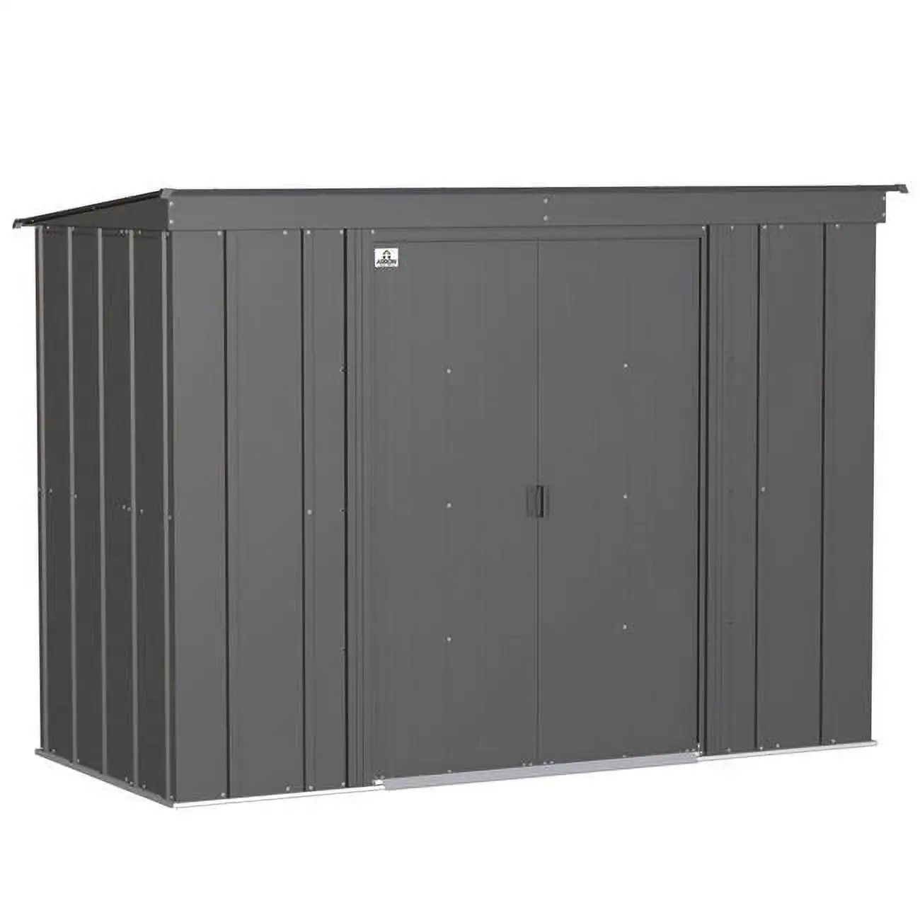 Arrow CLP84CC 8 x 4 ft. Classic Steel Storage Shed, Charcoal