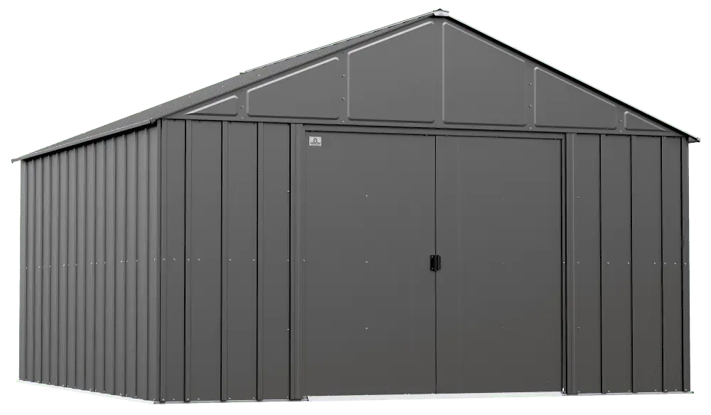 Arrow Classic Metal Shed. 12 x 12. Charcoal