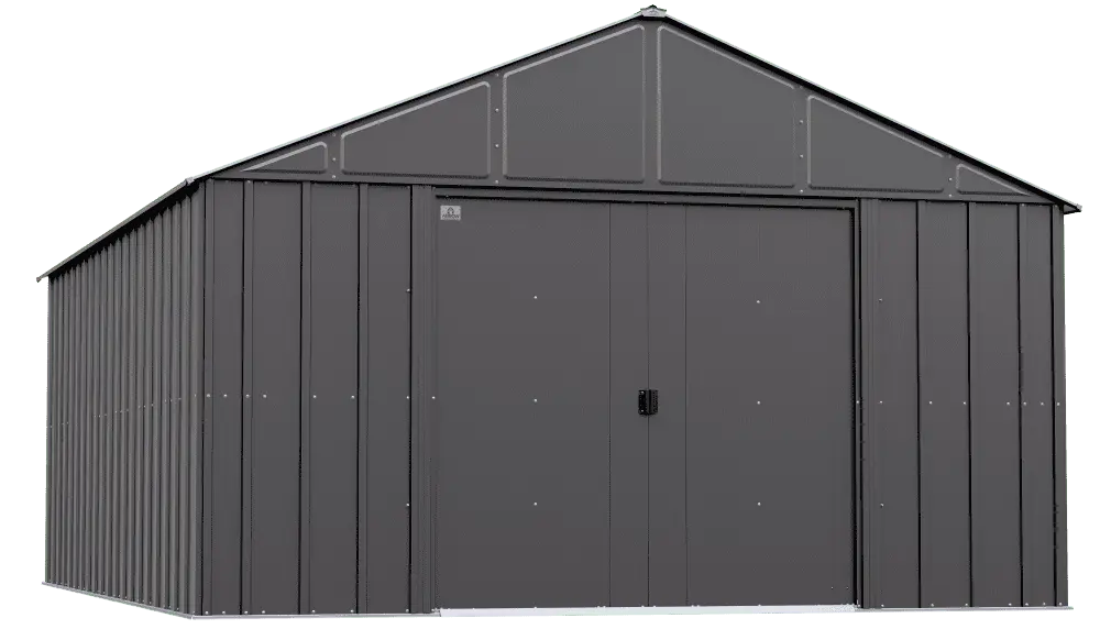 Arrow Classic Metal Shed. 12 x 17. Charcoal