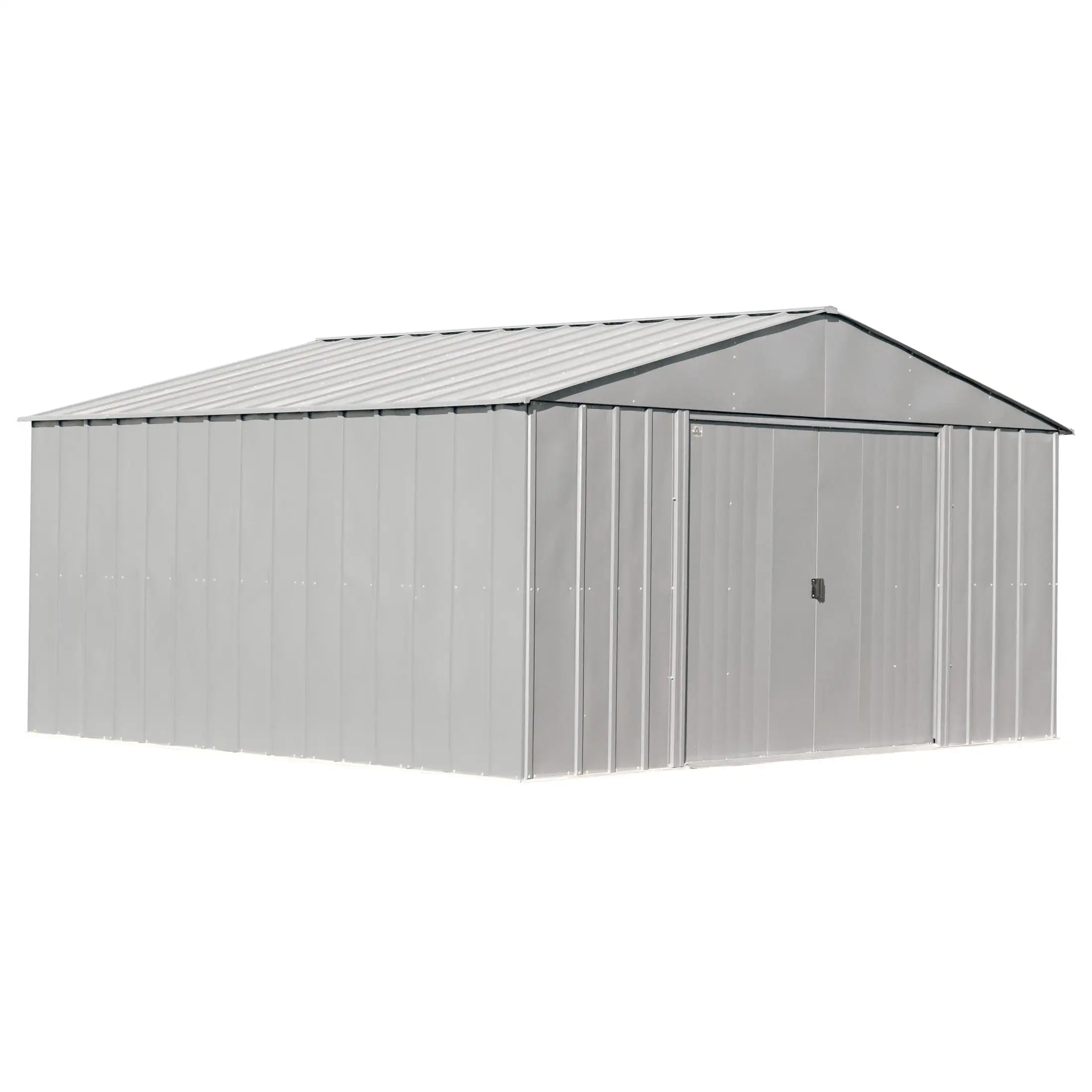 Arrow Classic Metal Shed. 14 x 12. Flute Grey