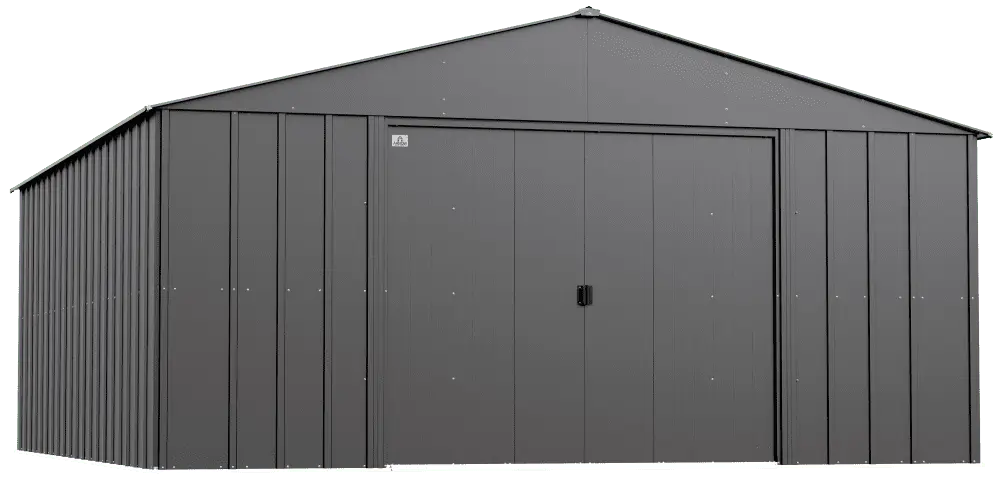 Arrow Classic Metal Shed. 14 x 17. Charcoal