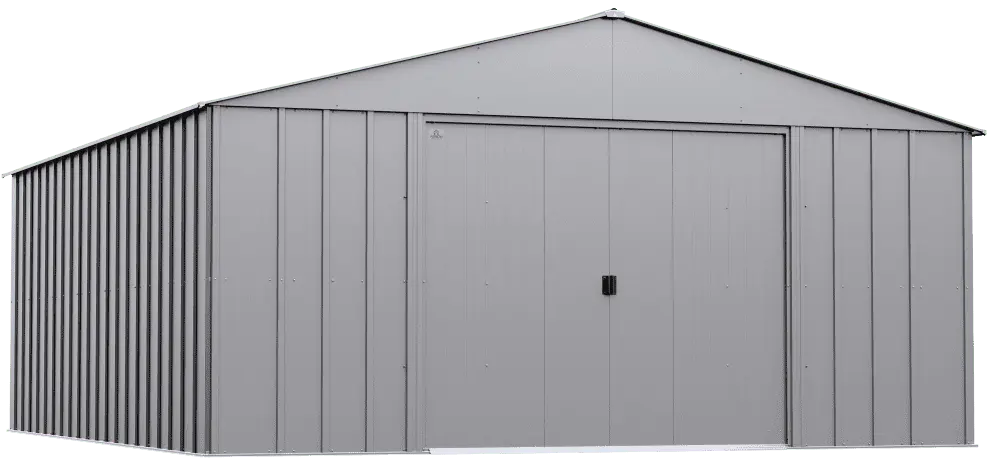 Arrow Classic Metal Shed. 14 x 17. Flute Grey