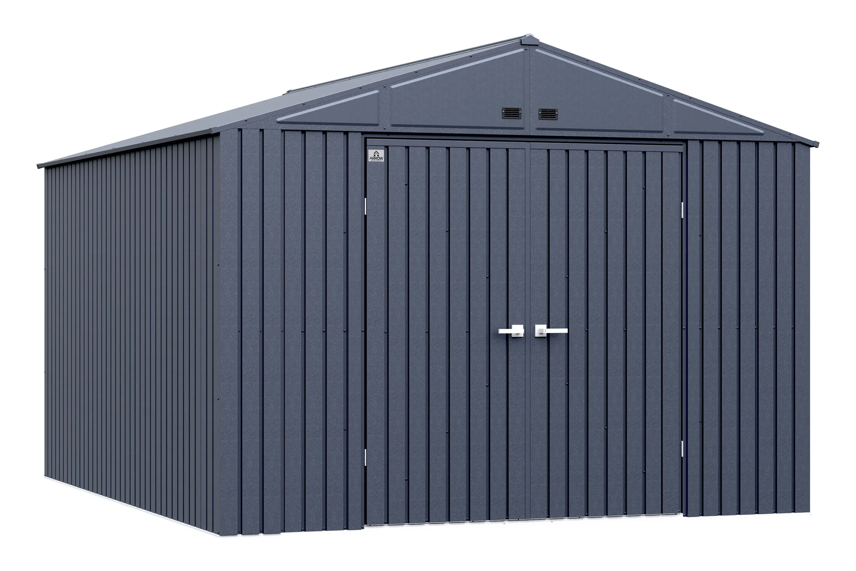 Arrow Elite Steel Storage Shed. 10x12. Anthracite