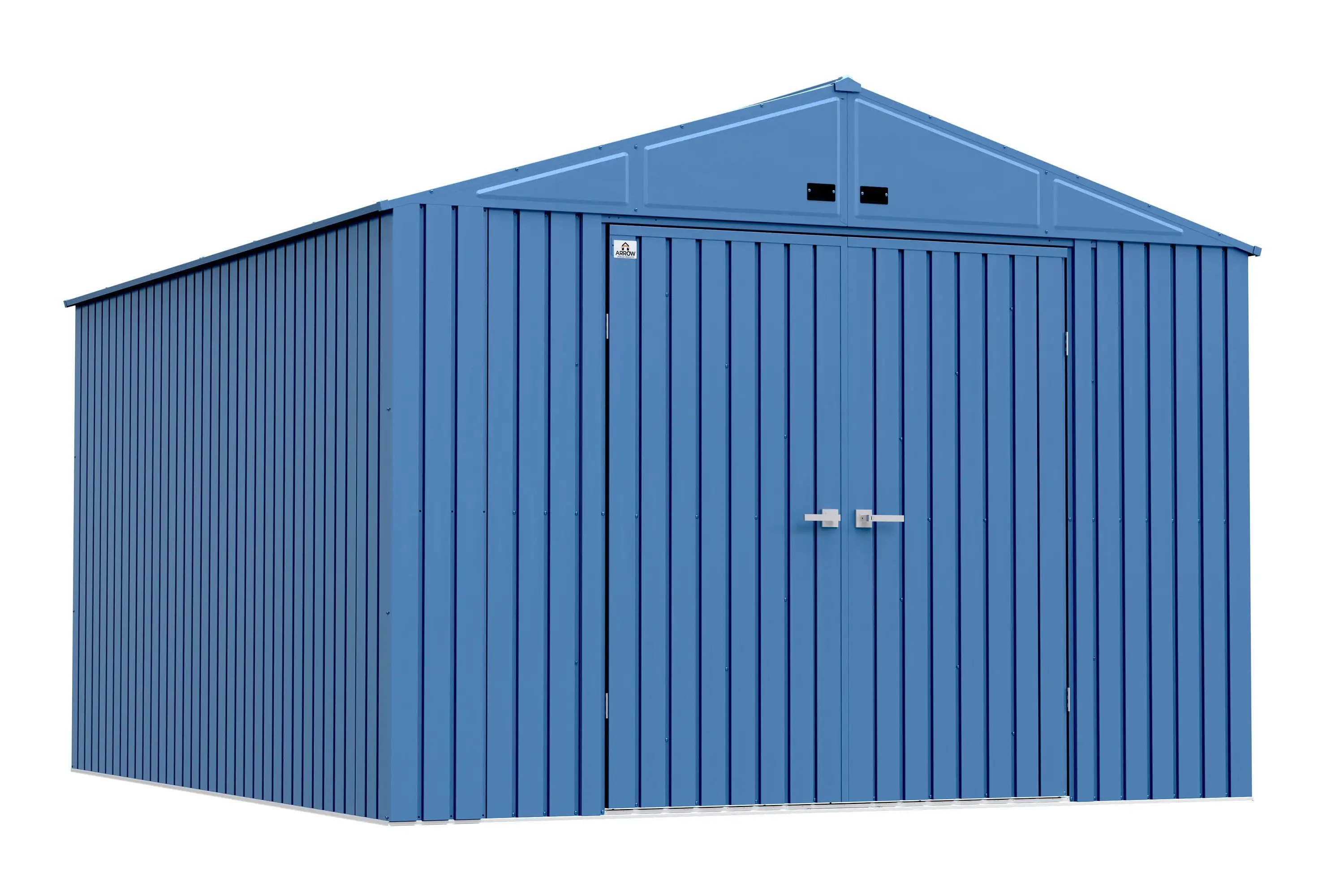 Arrow Elite Steel Storage Shed. 10x12. Blue Grey