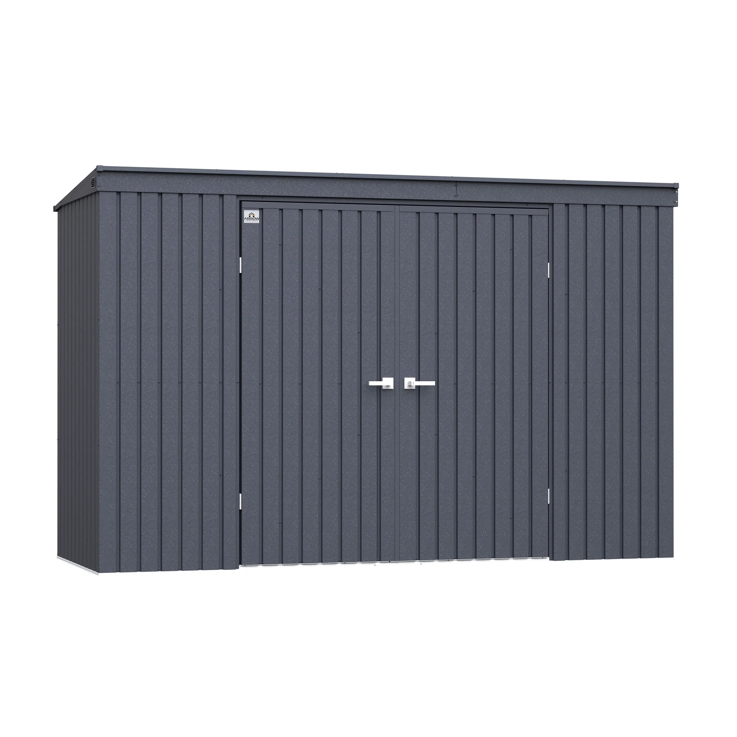 Arrow Elite Steel Storage Shed. 10x4. Anthracite