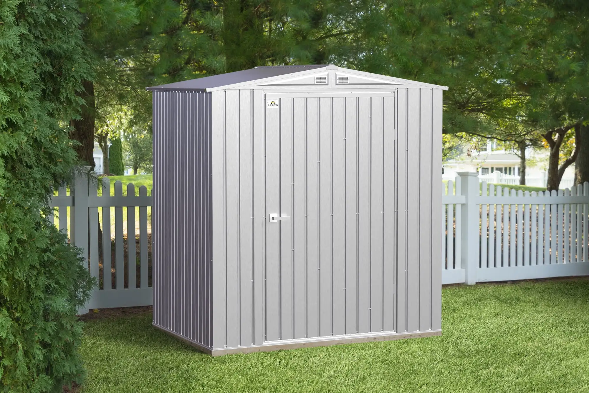 Arrow Elite Steel Storage Shed. 6X6