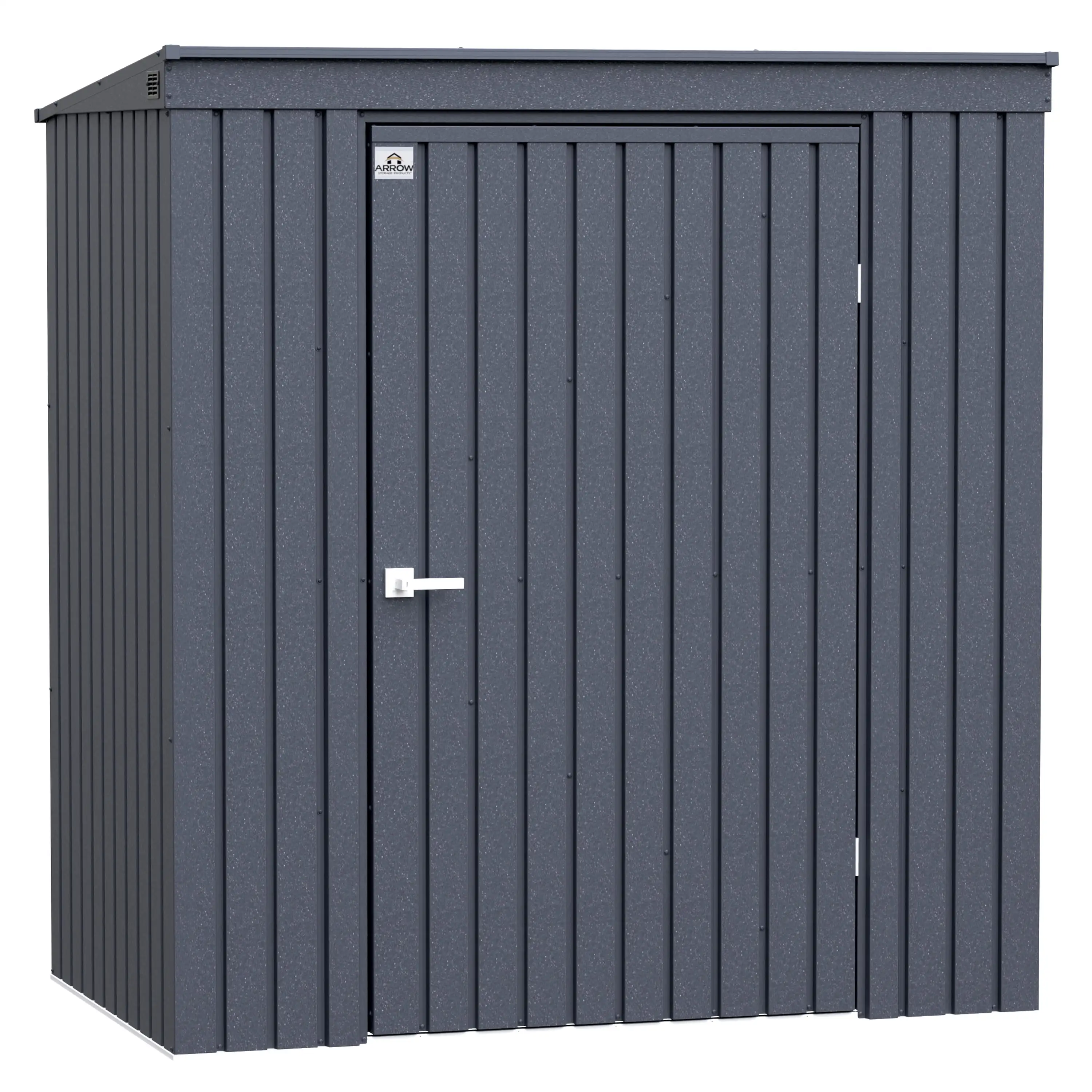 Arrow Elite Steel Storage Shed. 6x4. Anthracite