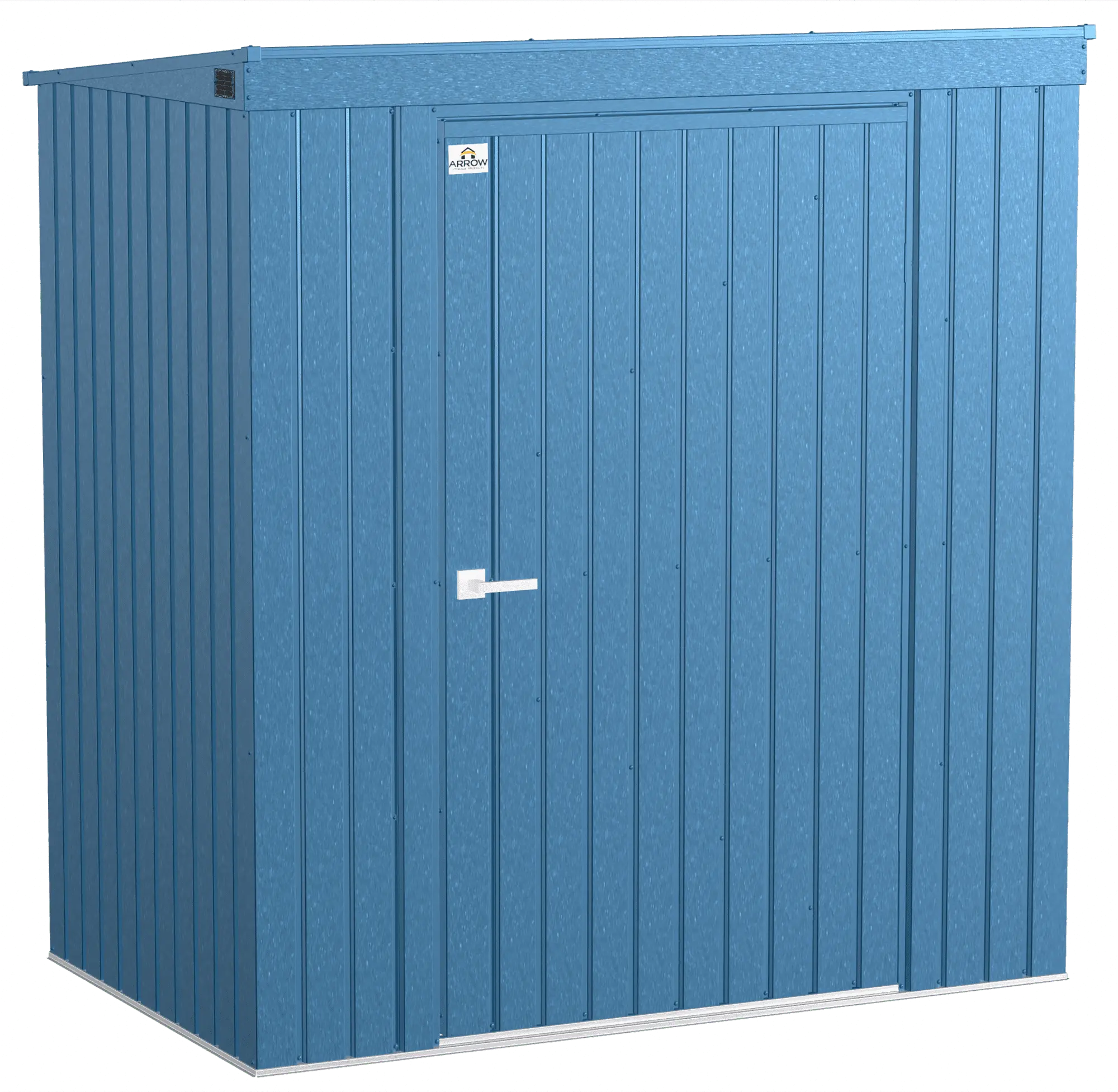 Arrow Elite Steel Storage Shed. 6x4. Blue Grey