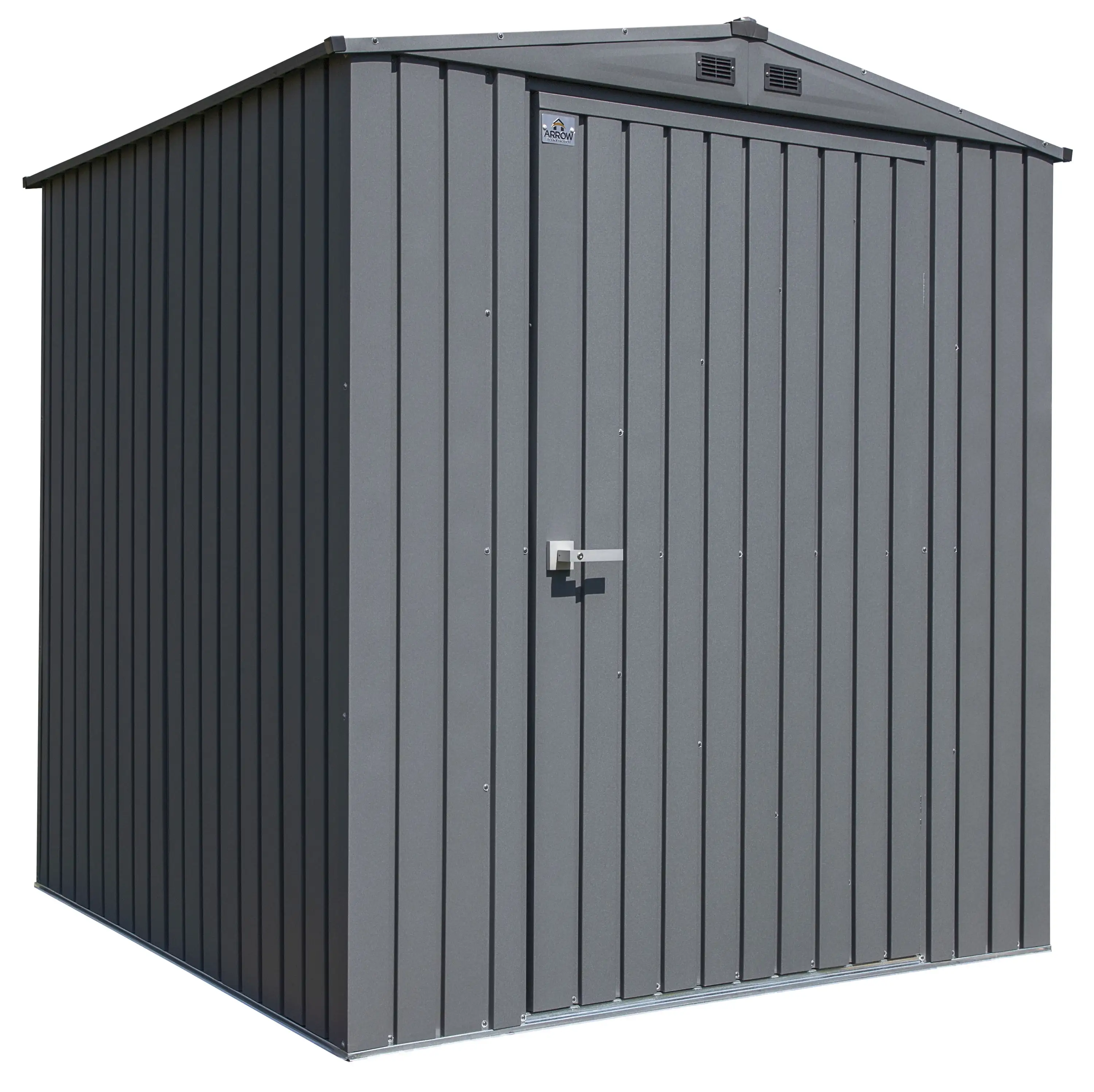 Arrow Elite Steel Storage Shed. 6x6. Anthracite