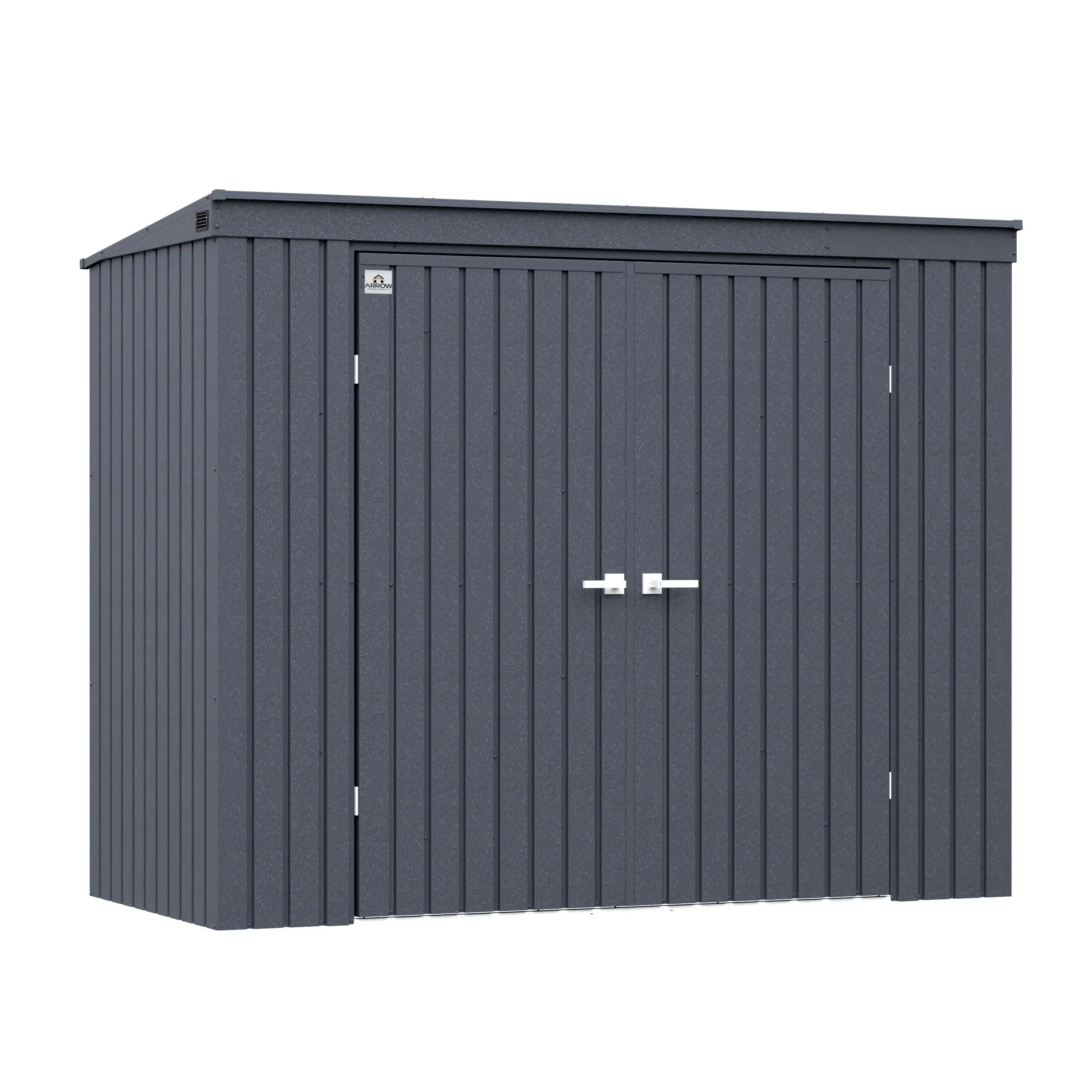 Arrow Elite Steel Storage Shed. 8x4. Anthracite