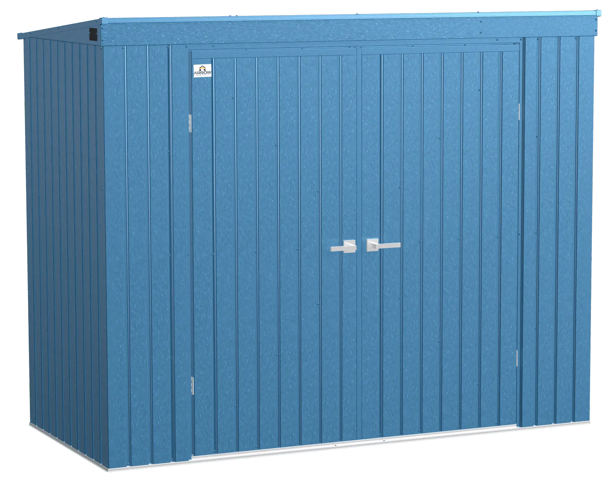 Arrow Elite Steel Storage Shed. 8x4. Blue Grey