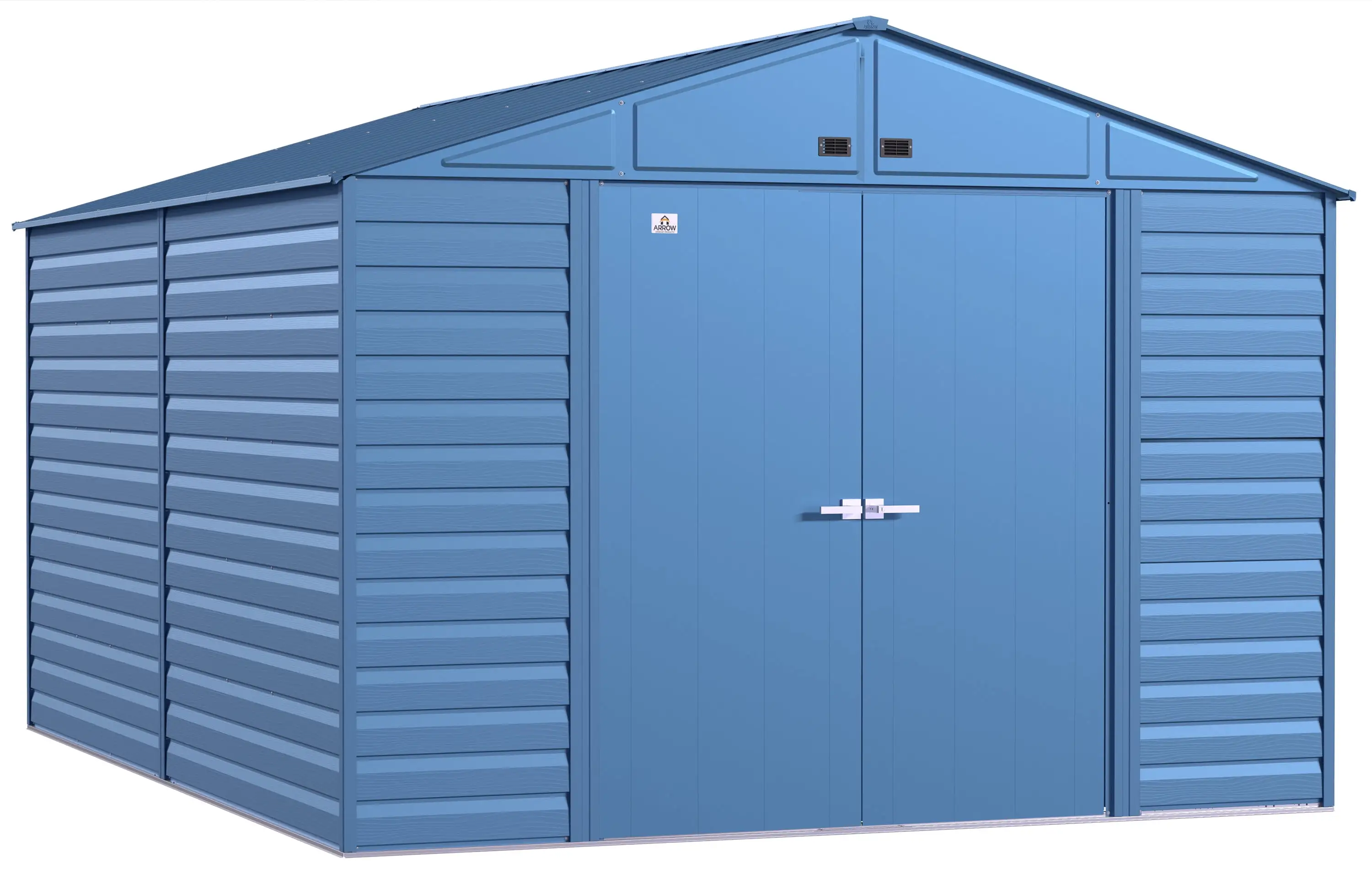 Arrow Select Steel Storage Shed. 10x14. Blue Grey