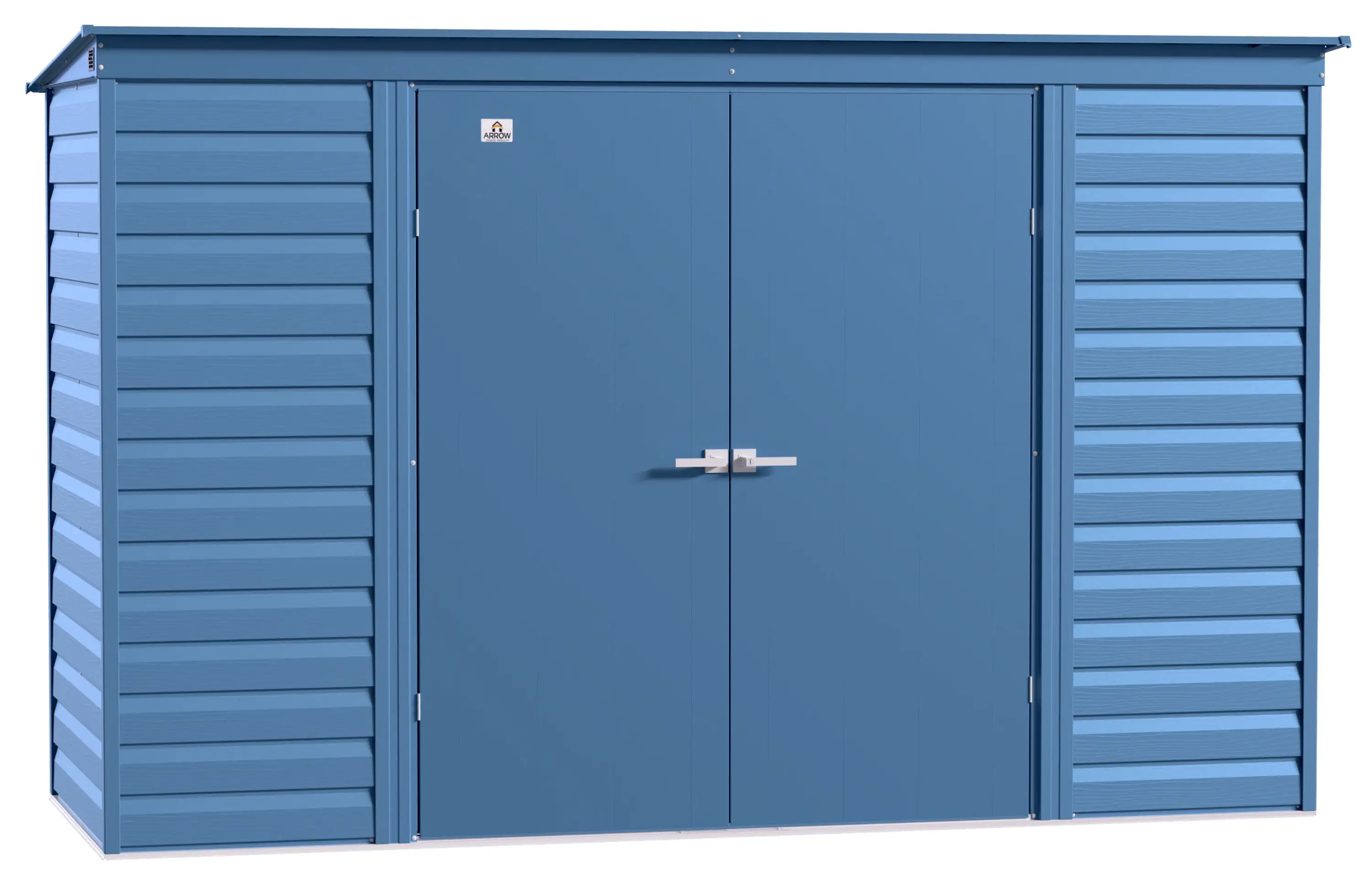 Arrow Select Steel Storage Shed. 10x4. Blue Grey