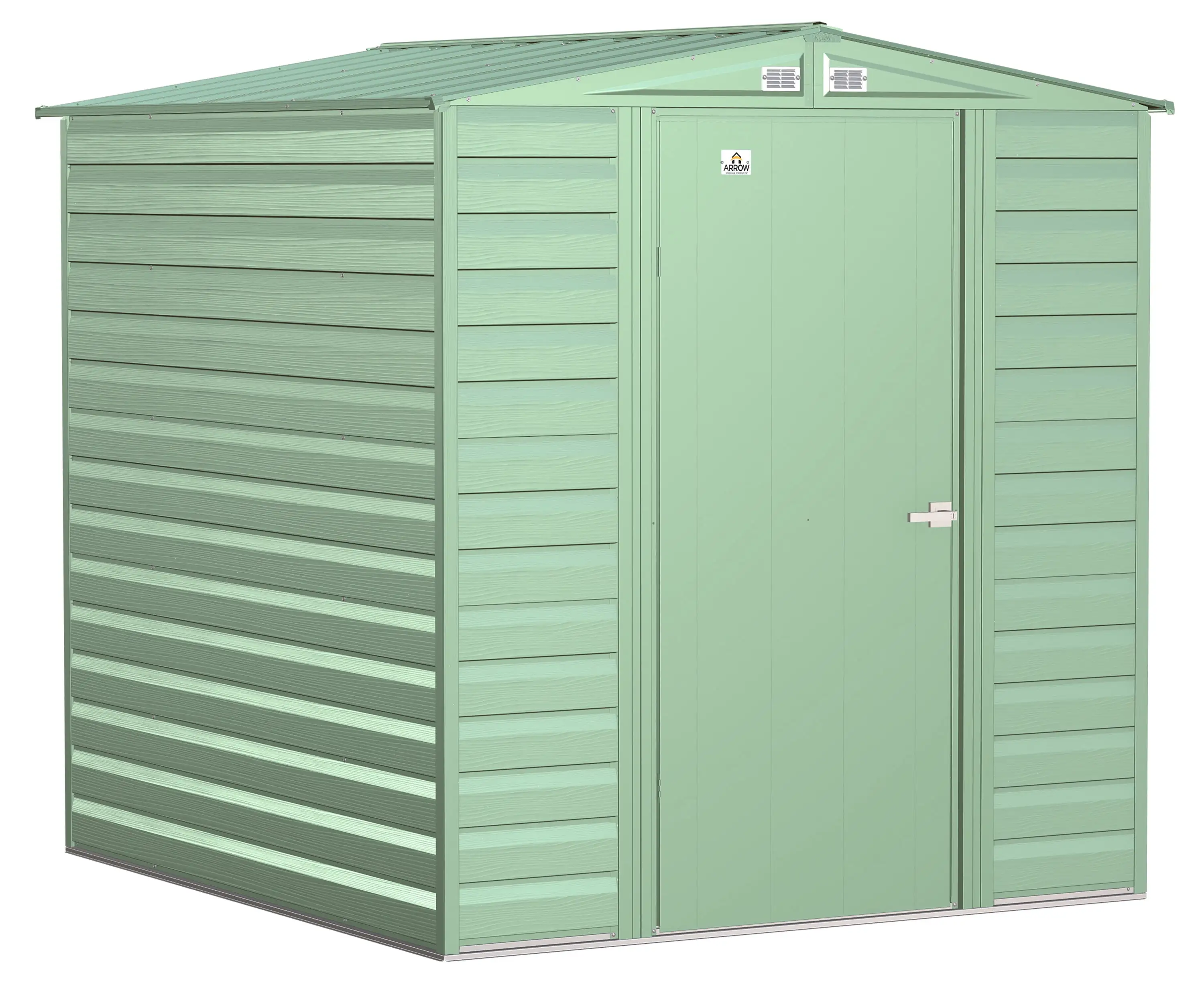 Arrow Select Steel Storage Shed. 6x7. Sage Green