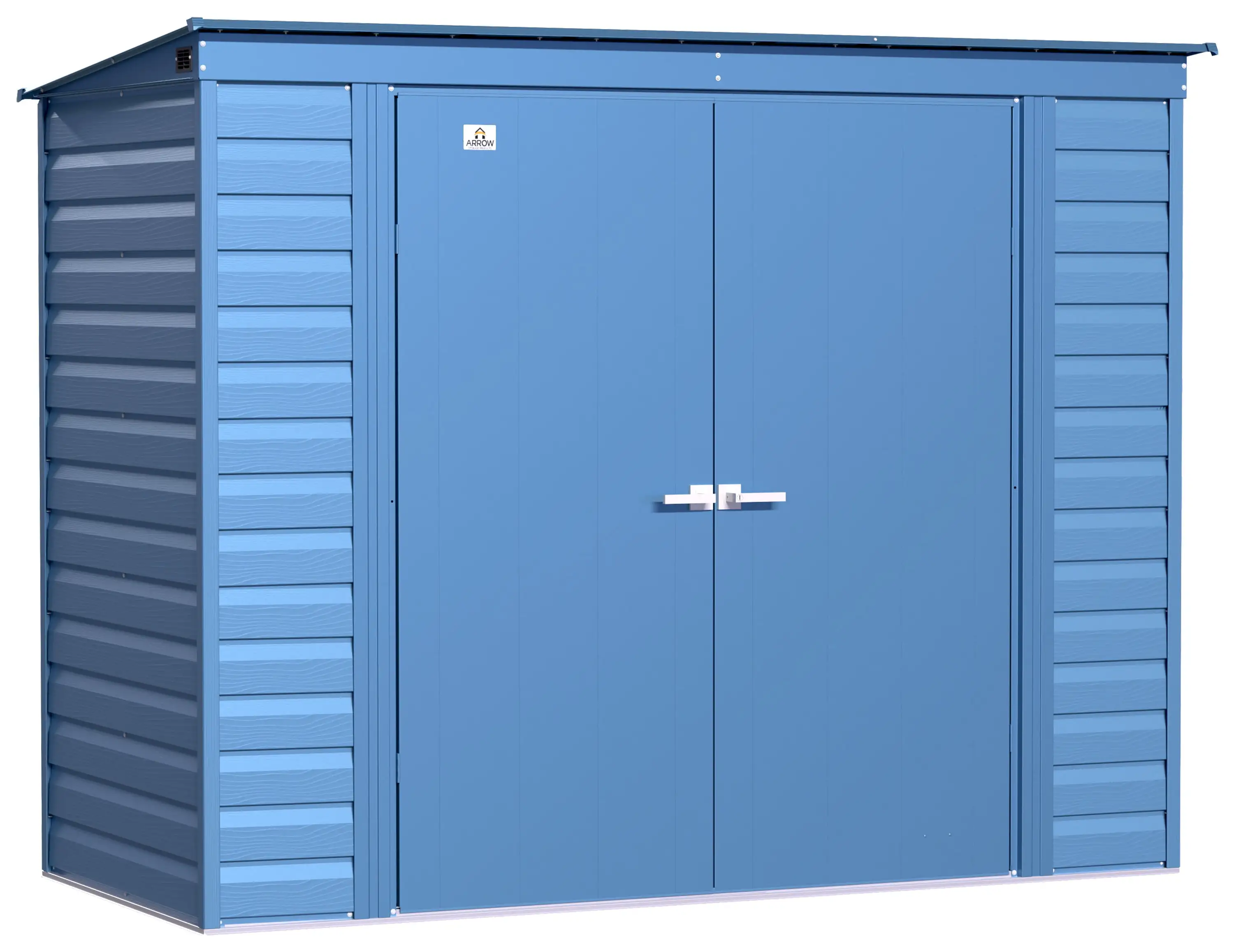 Arrow Select Steel Storage Shed. 8x4. Blue Grey