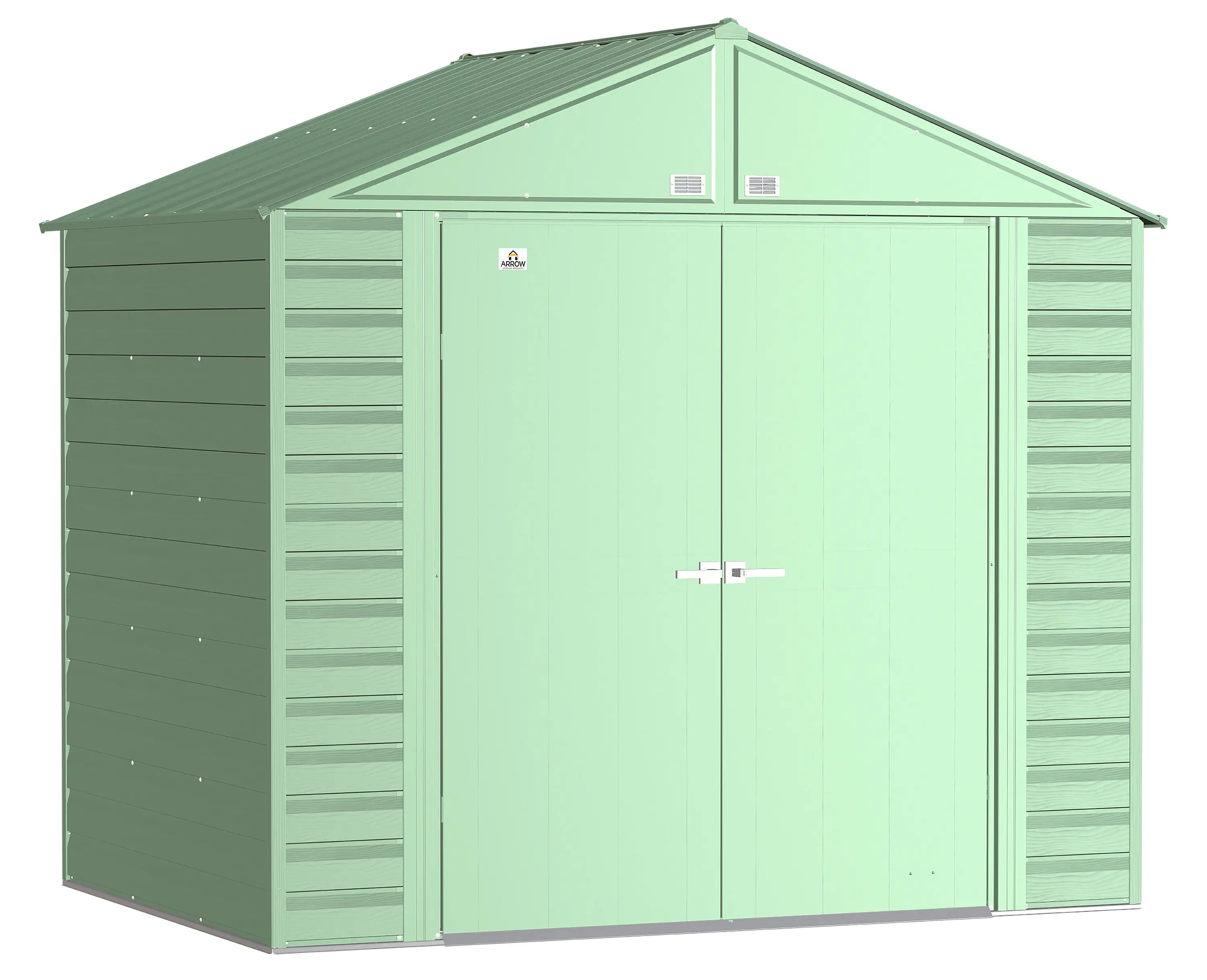 Arrow Select Steel Storage Shed. 8x6. Sage Green