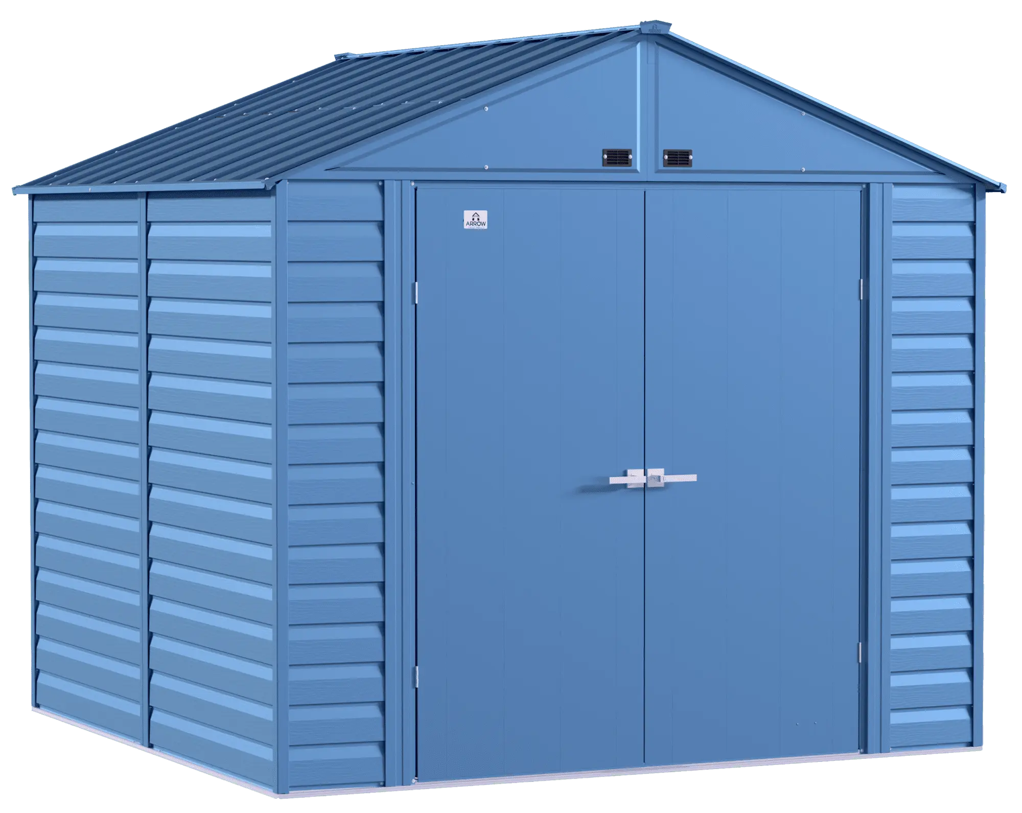 Arrow Select Steel Storage Shed. 8x8. Blue Grey