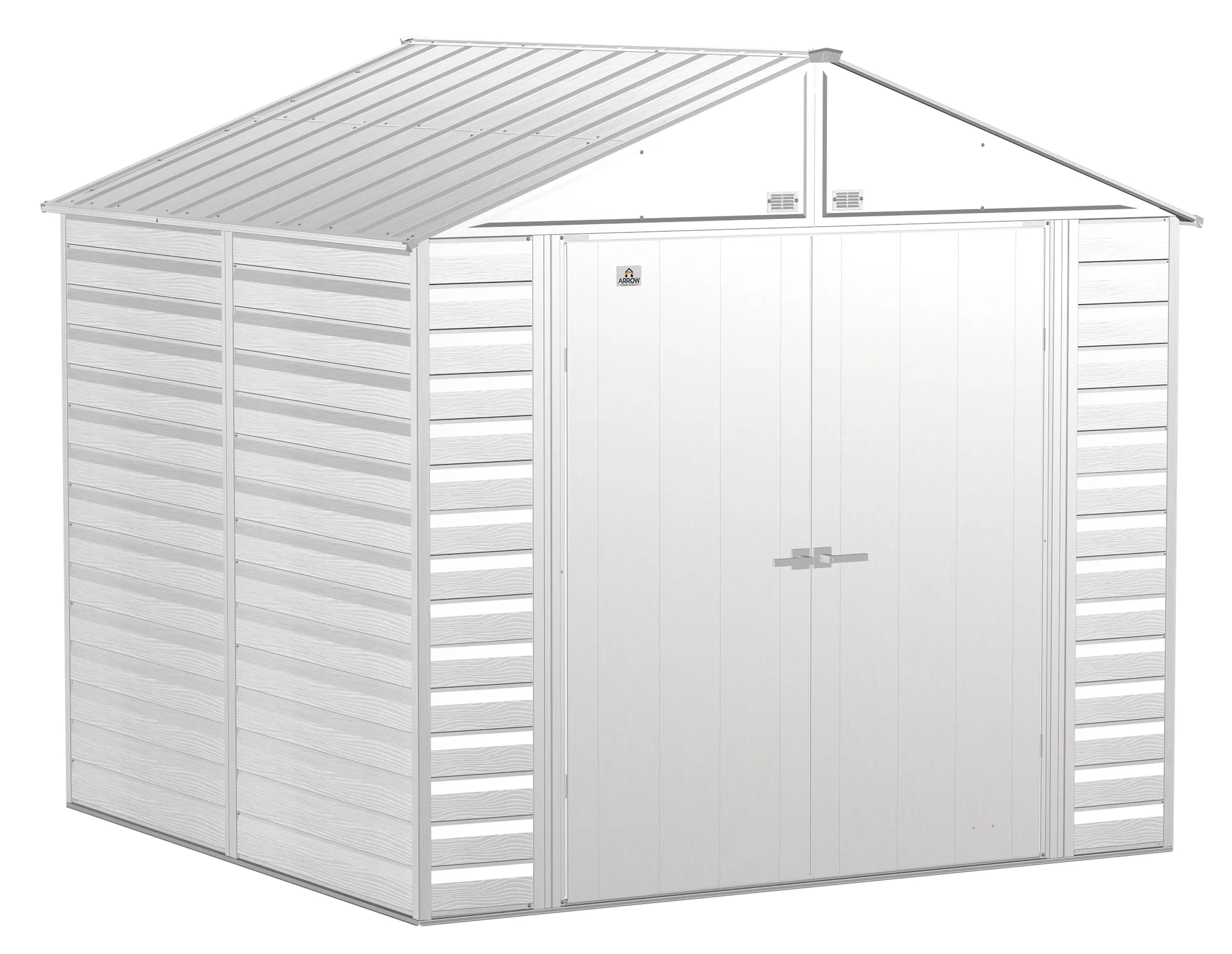 Arrow Select Steel Storage Shed. 8x8. Flute Grey