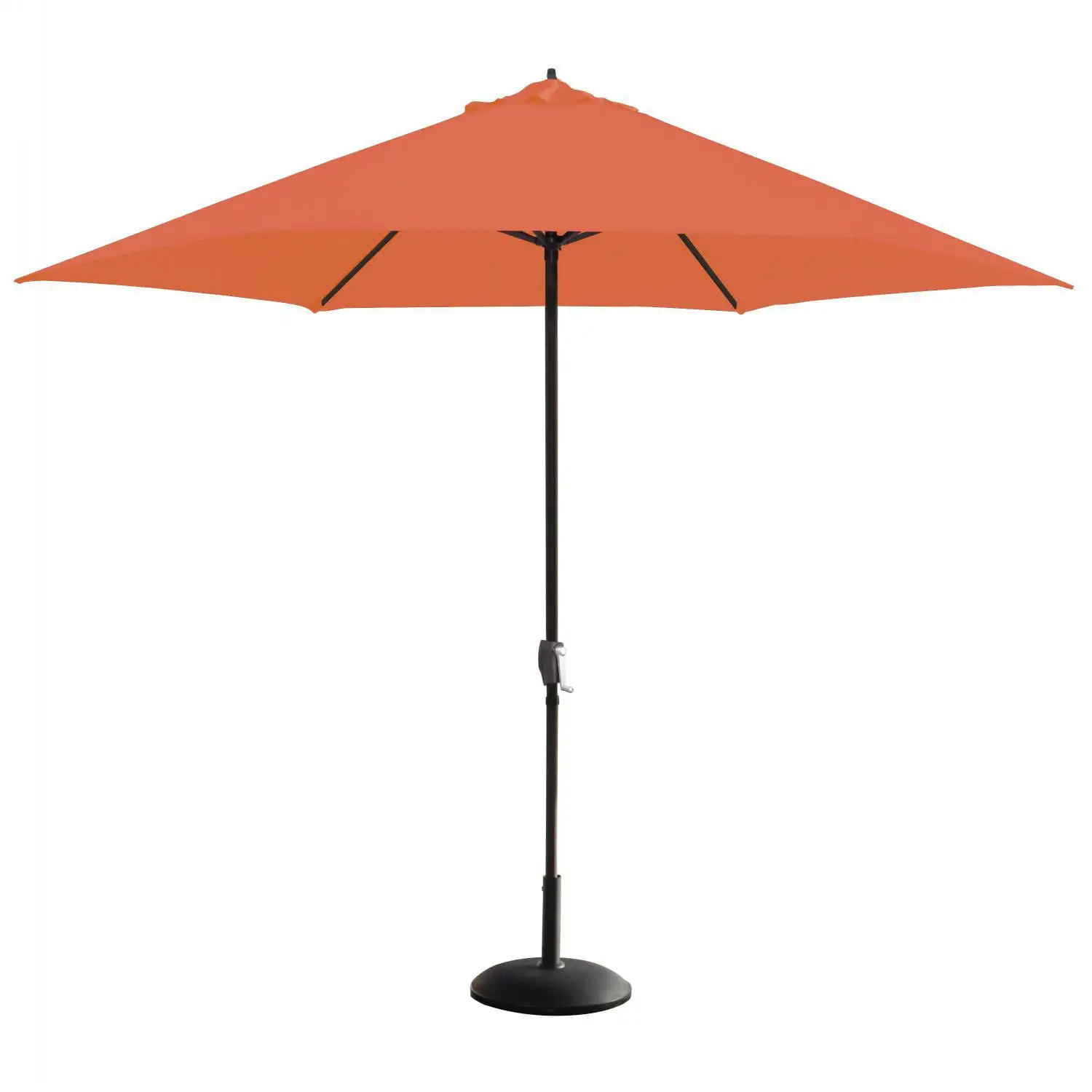 Astella 11' Aluminum Market Umbrella With Crank Lift in Polyester Tuscan