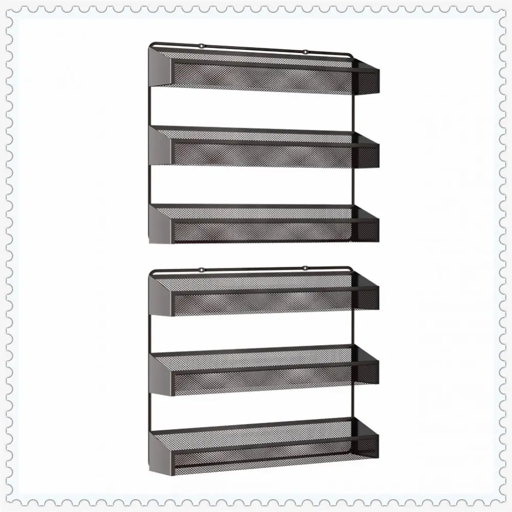 Auledio Set of 2 3 tier Storage Shelf in Home-Bronze