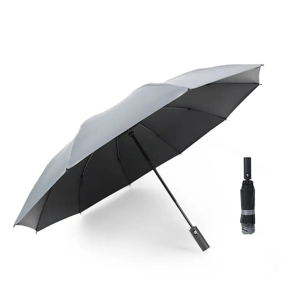 Automatic Umbrella Windproof Three Folding Sun Protection Sunshade Sun Umbrella for Home Patio Garden Men Women Gift