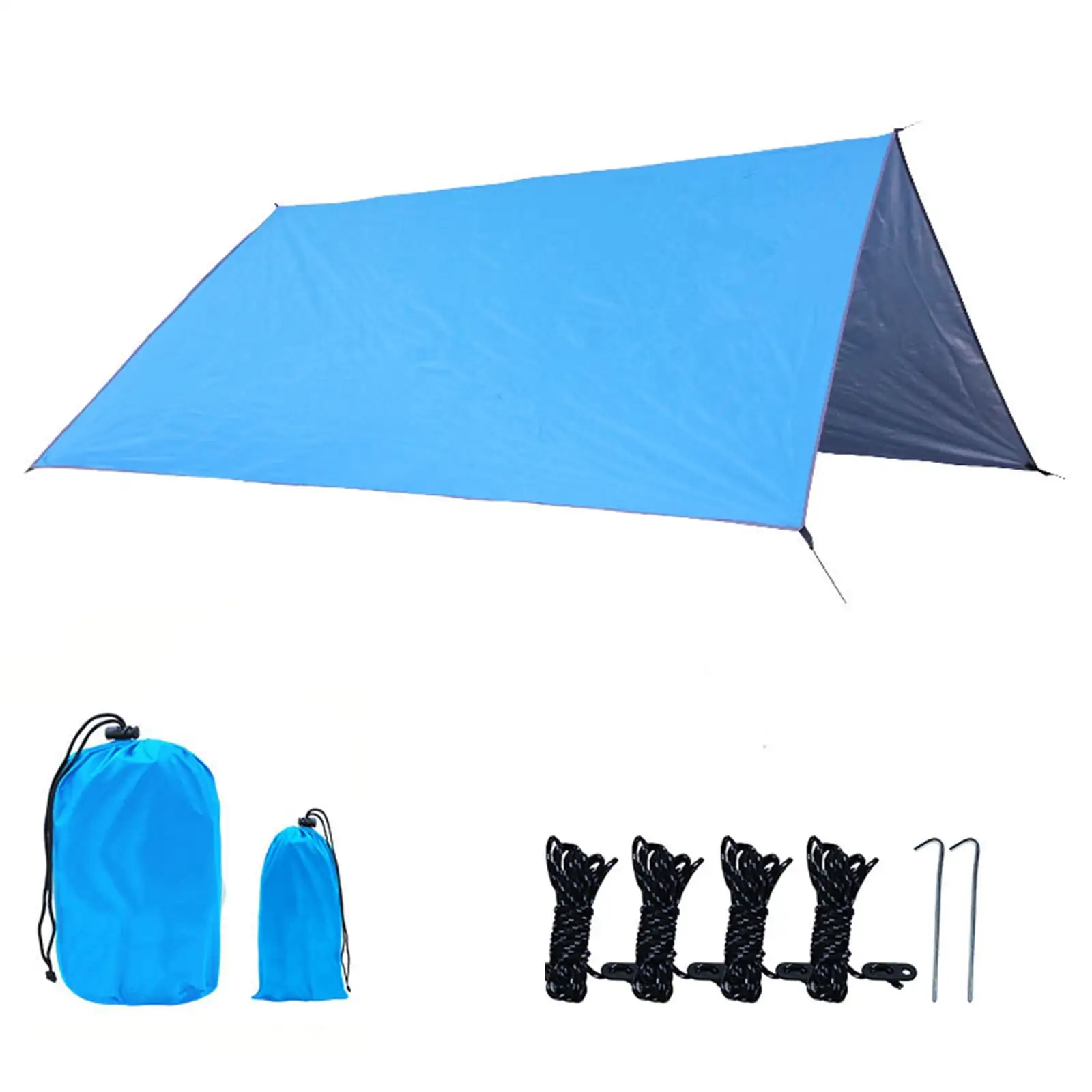 Avtoify Outdoor Light and DampproofWaterproof Sunshade Beach Awning Shade Tent Sky Blue