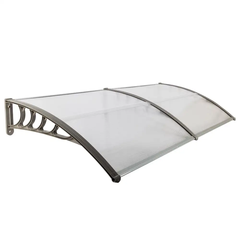 Awnings and Canopies. SEGMART Polycarbonate Door Awnings. Durable Window Awnings for Rain. 78.7x37.8 Door Canopy Awning Rain Shelter with Gray Bracket. Outdoor Awnings for Patio Door Porch. LLL4483