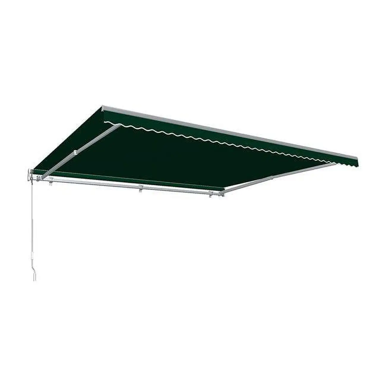 Awntech 10 ft. Maui Manual Retractable Awning, Forest Green - 96 in.