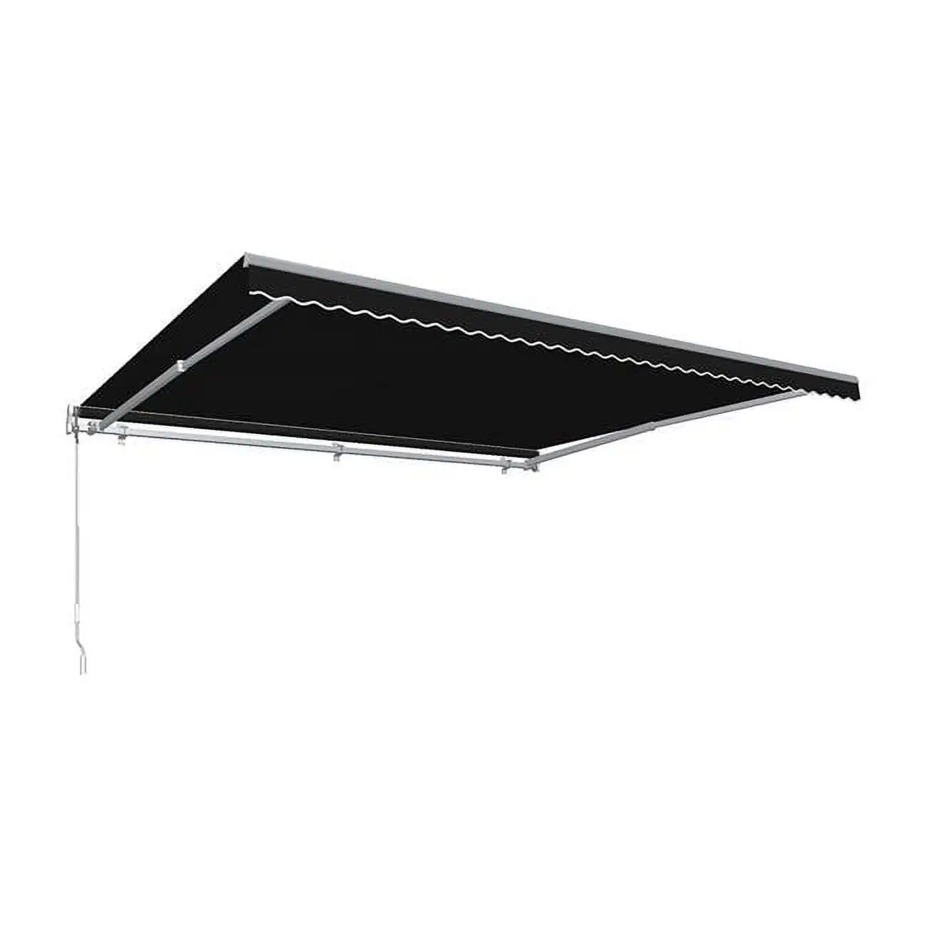 Awntech 16 ft. Maui Manual Retractable Awning, Black - 120 in.