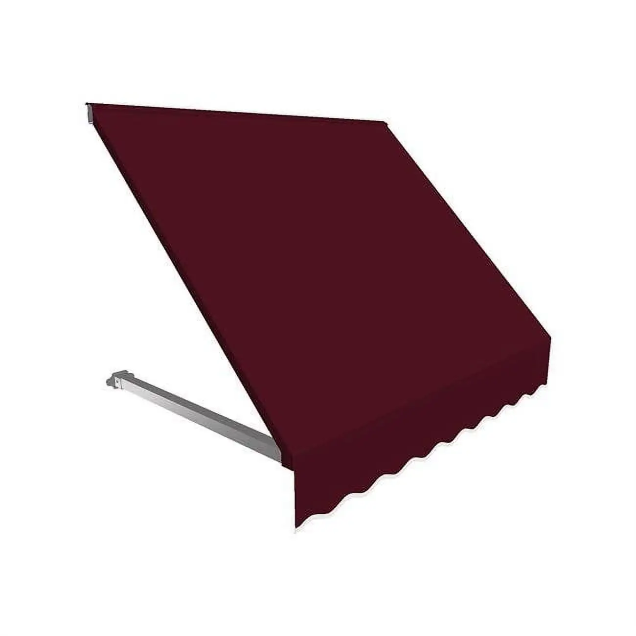 Awntech 3.38 ft. Dallas Retro Window & Entry Awning. Burgundy - 31 x 24 in.