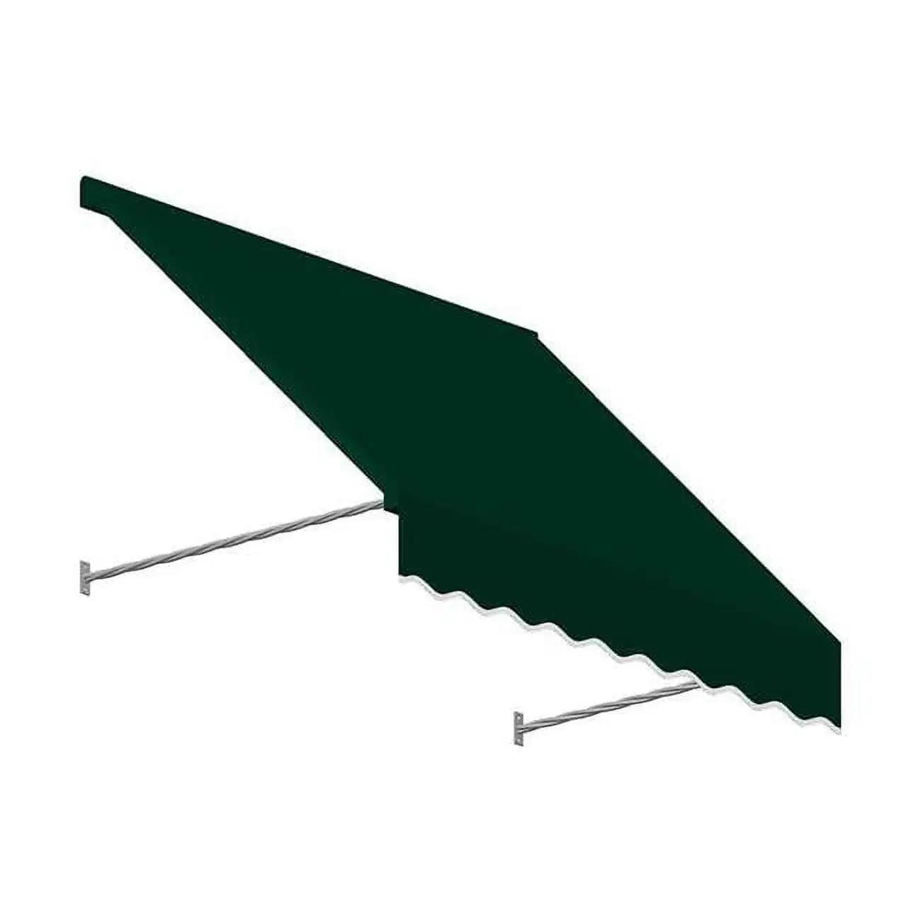 Awntech 3.38 ft. Santa Fe Twisted Rope Arm Window & Entry Awning. Forest Green - 31 x 12 in.