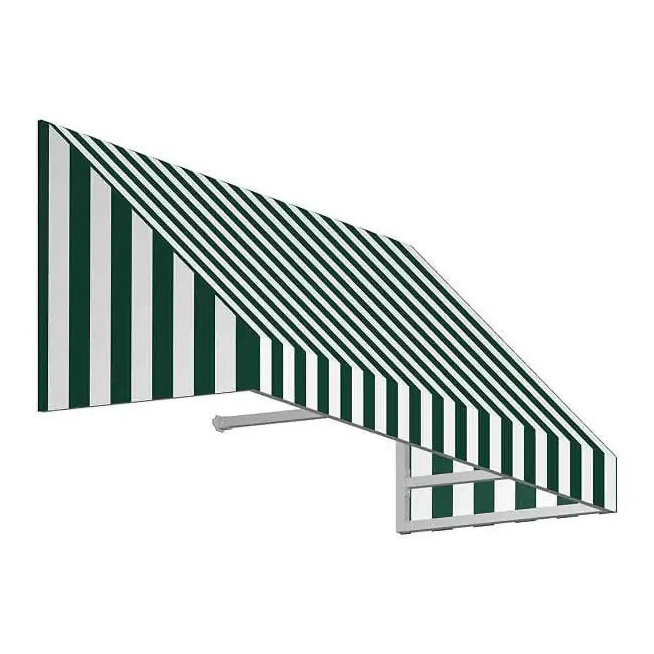 Awntech 4.38 ft. New Yorker Window & Entry Awning. Forest Green & White - 44 x 36 in.