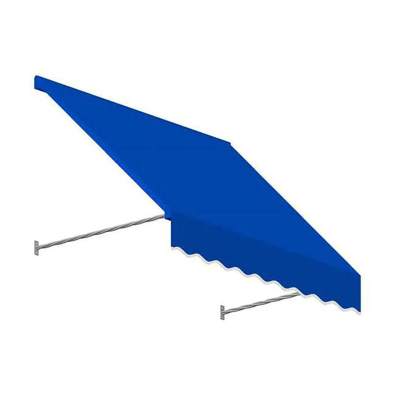 Awntech 4.38 ft. Santa Fe Twisted Rope Arm Window & Entry Awning. Bright Blue - 44 x 36 in.