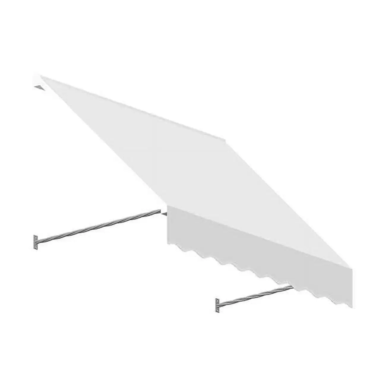 Awntech 5.38 ft. Santa Fe Twisted Rope Arm Window & Entry Awning. Off White - 44 x 24 in.